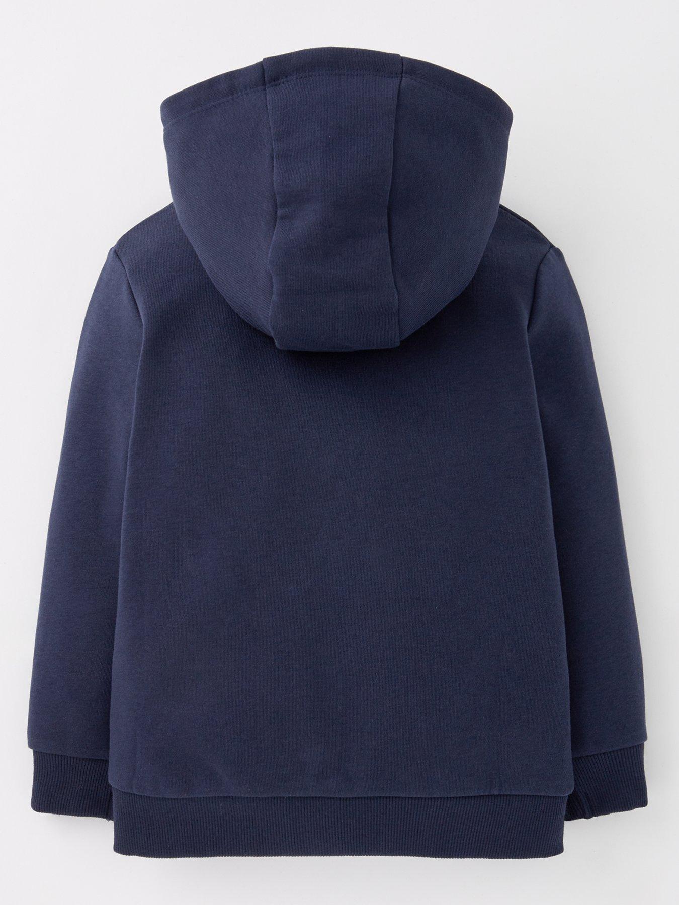 Image 2 of 4 of The Very Collection Boys Zip Through Hoodie - Navy