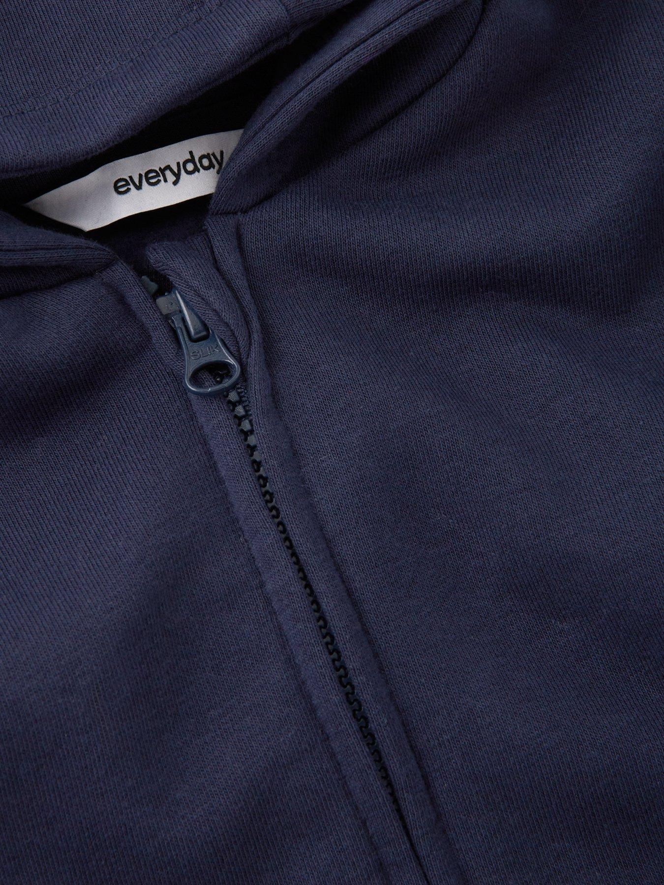 Image 3 of 4 of The Very Collection Boys Zip Through Hoodie - Navy
