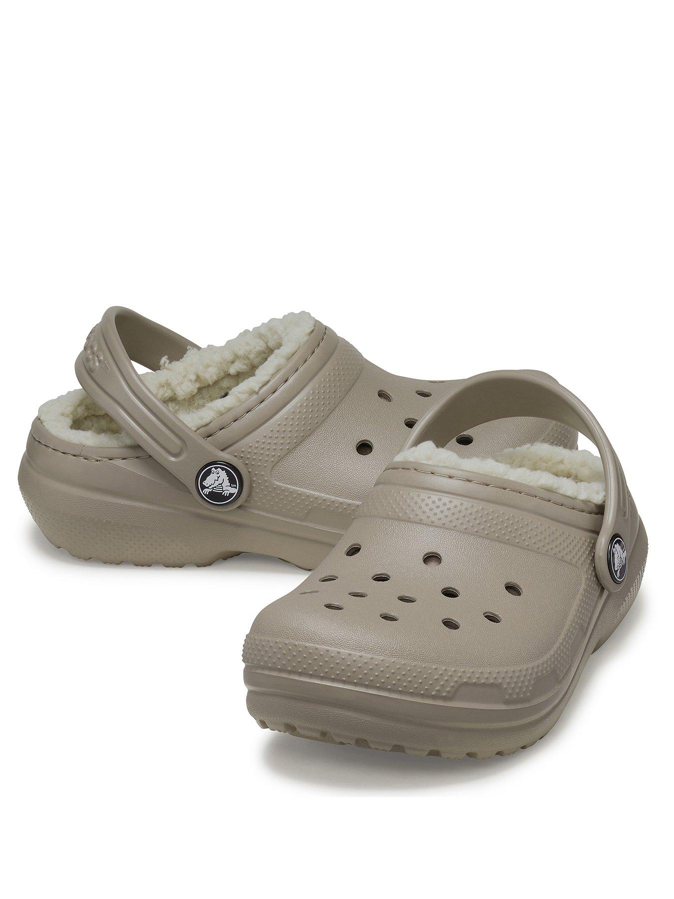 Strap Clog Women's Gray Lined Crocs Crocs Baya Lined Fur