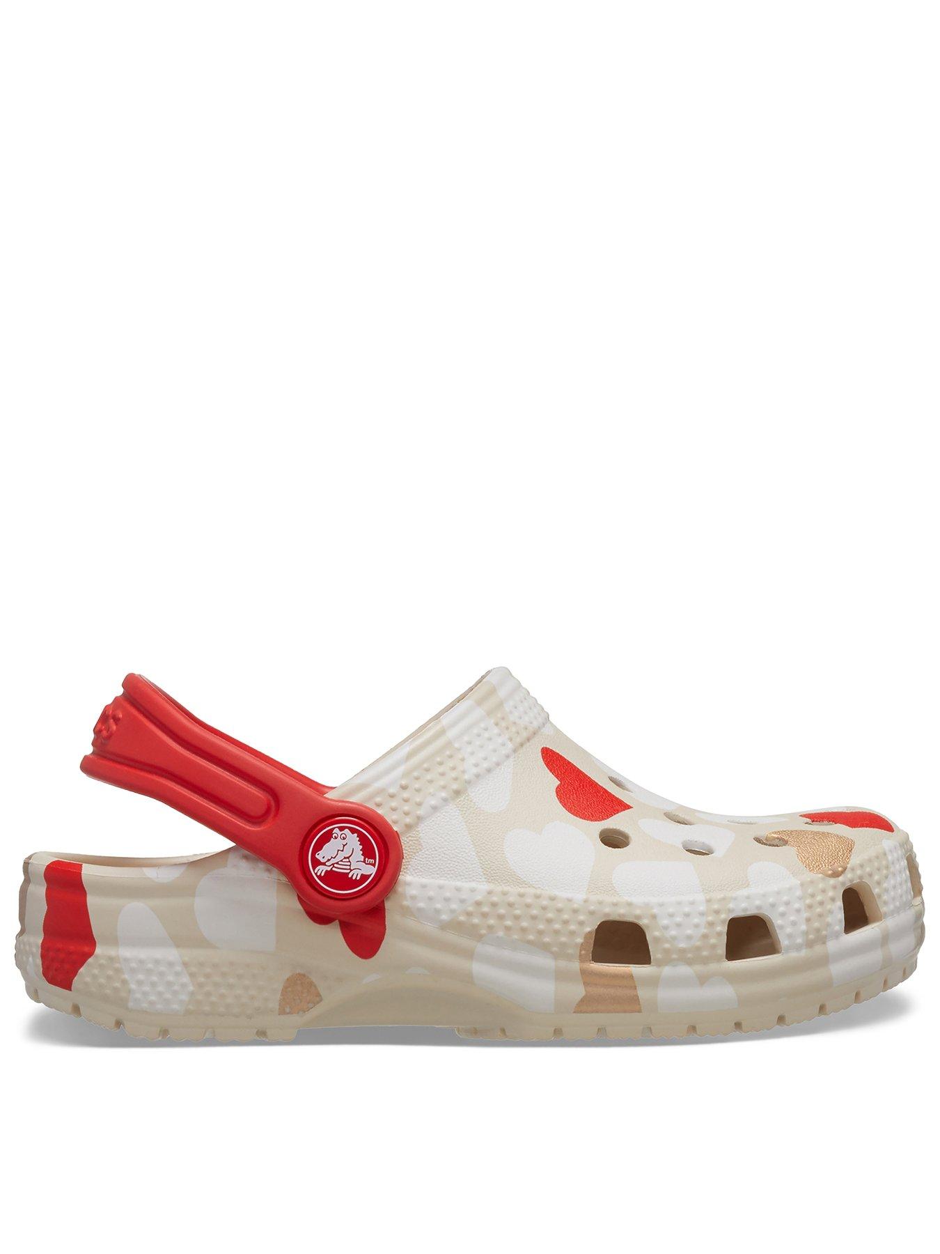 undefined Kids Classic Heart Print Clog - Multi