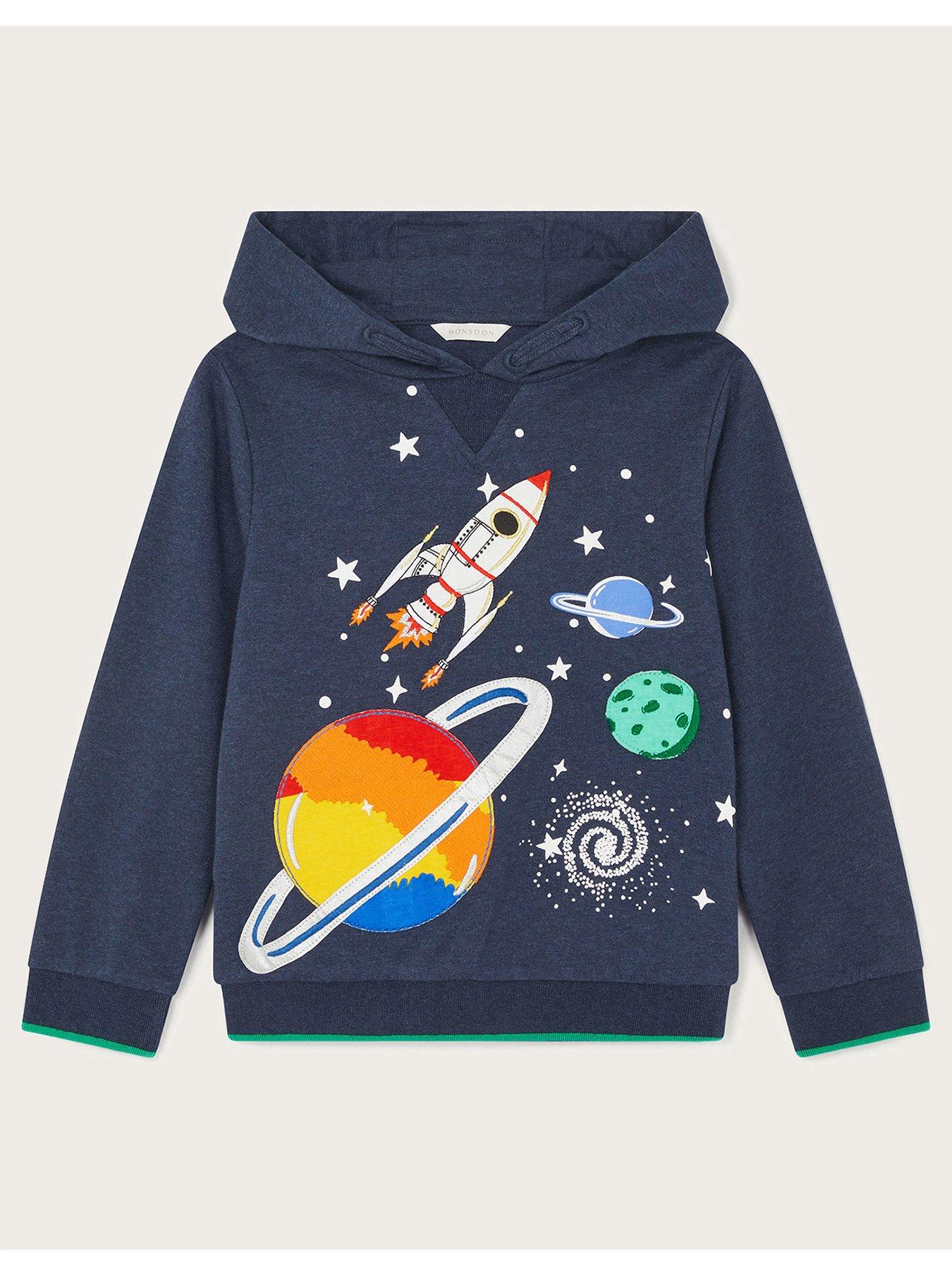 Boys space hoodie deals