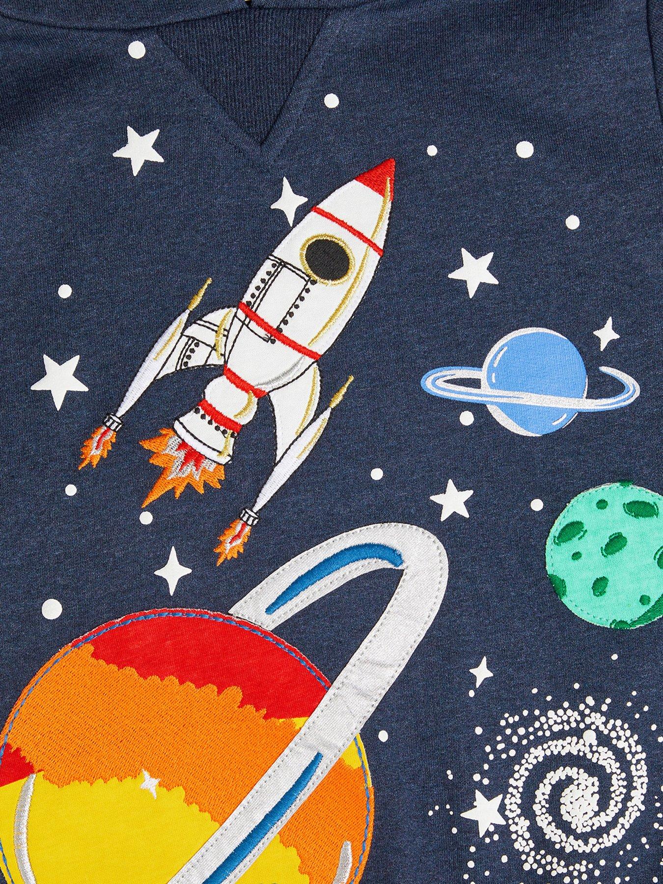 Boys Space Hoodie Blue