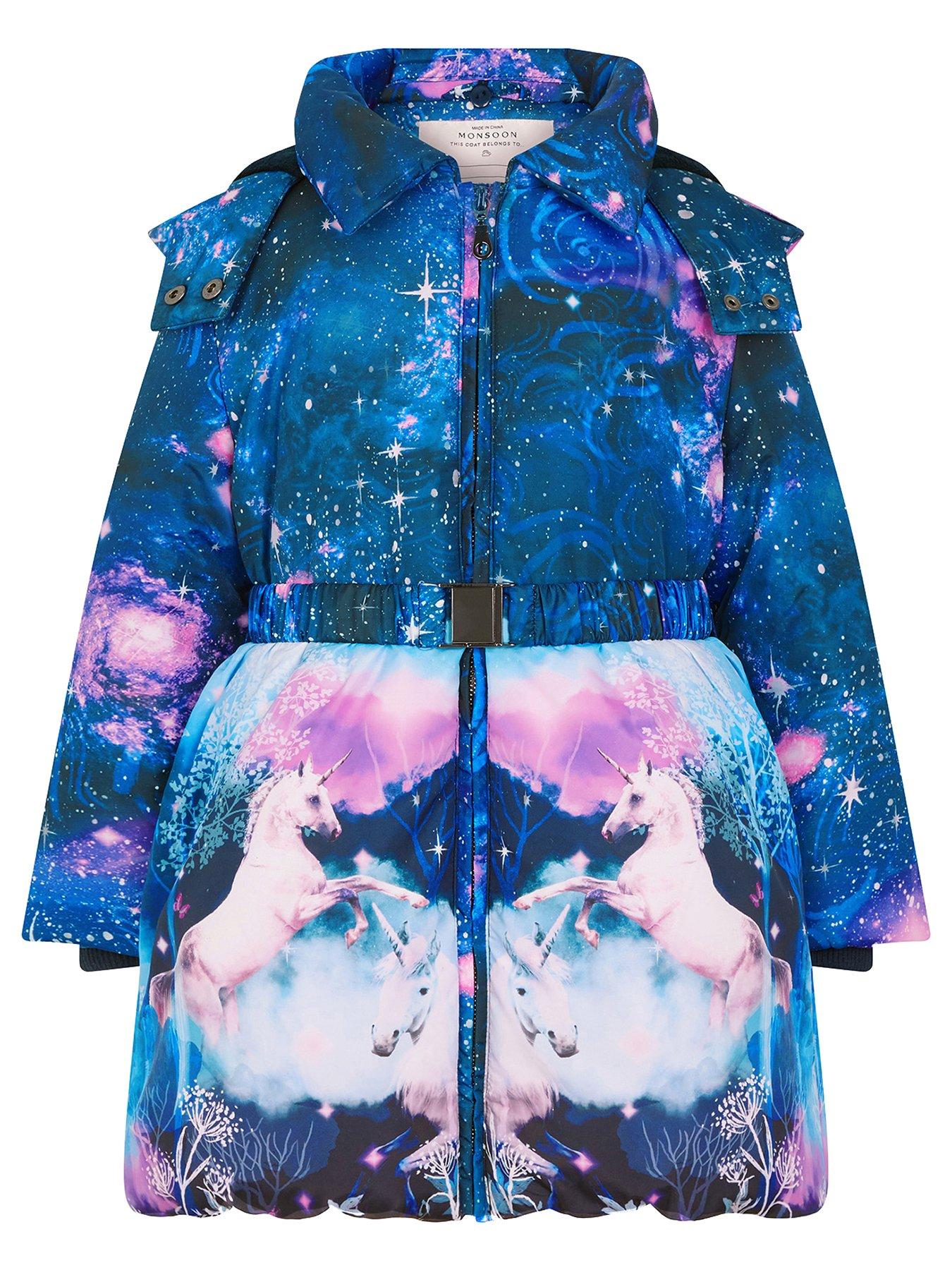 Monsoon unicorn coat hotsell