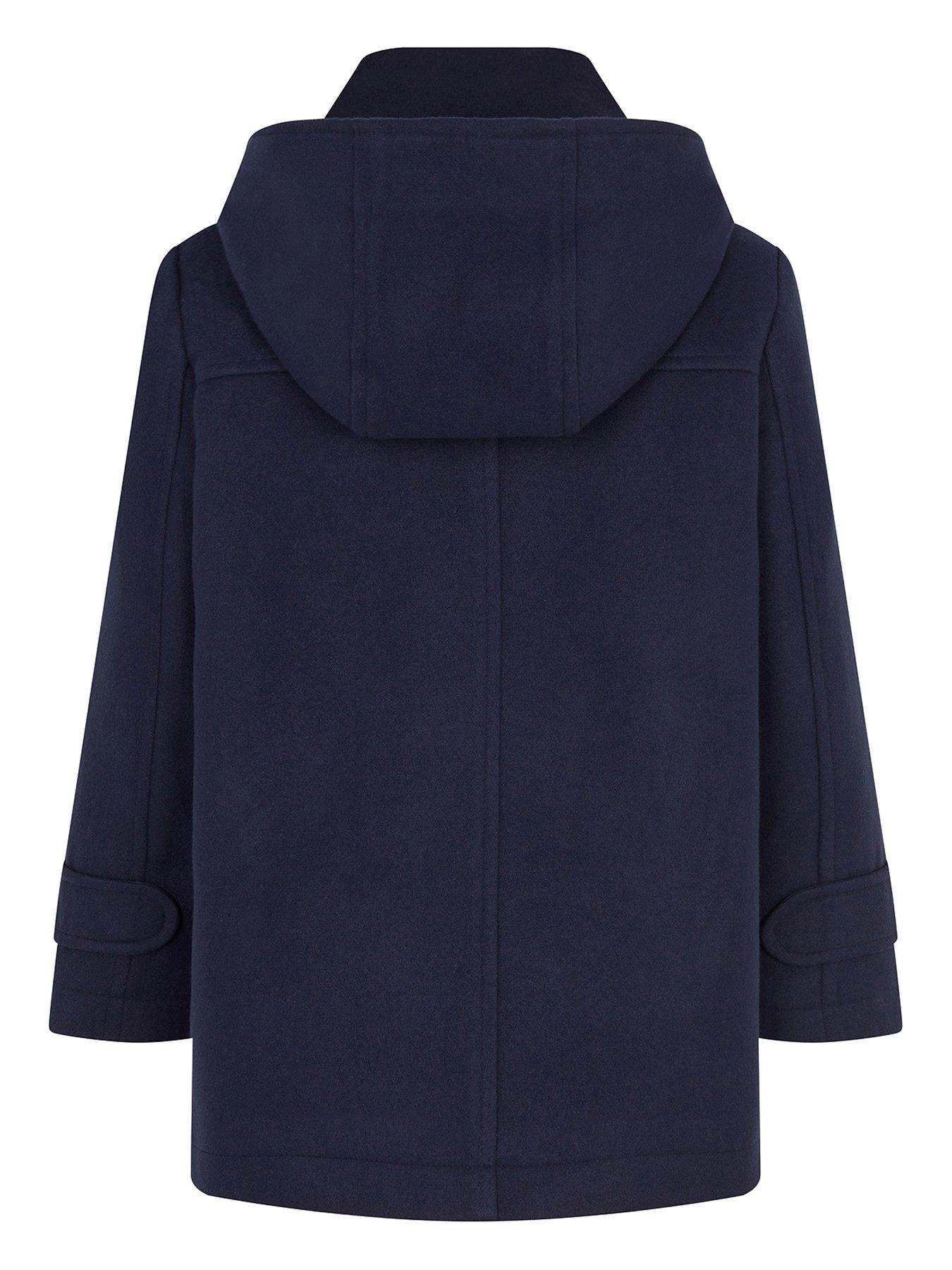 Monsoon Boys Hooded Duffle Coat Navy Very