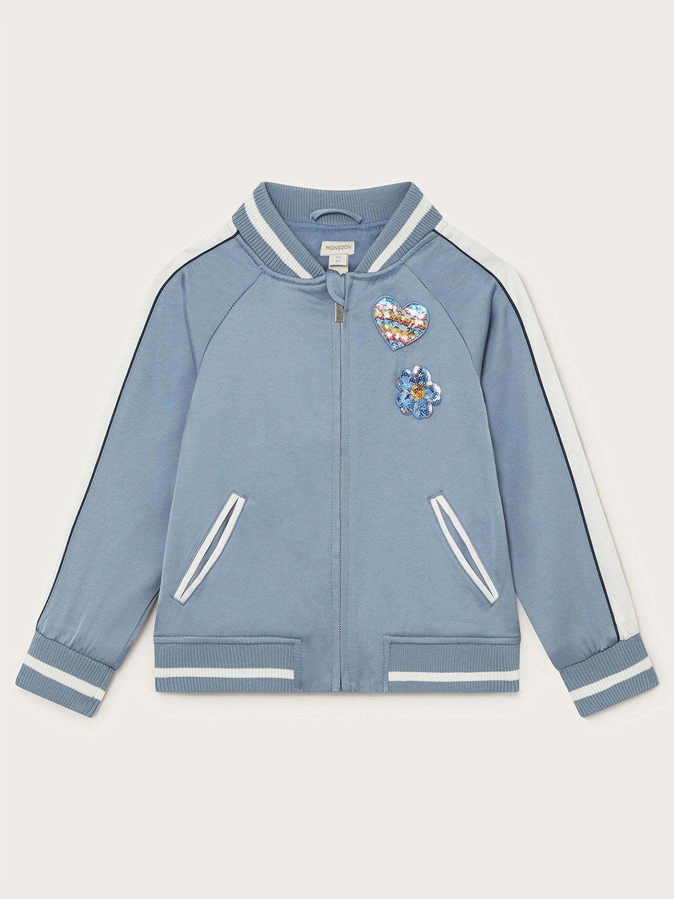 Girls satin bomber jacket best sale