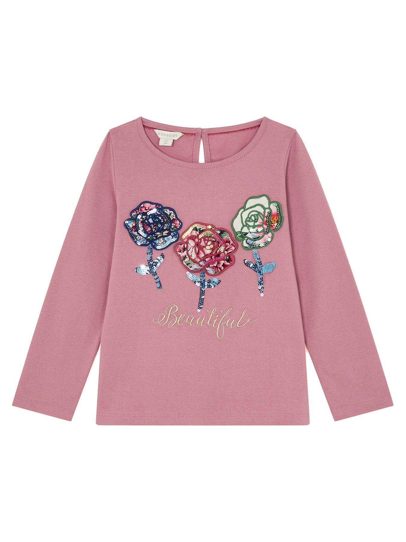 Texas Sequin Flower Tee- Kid's main image 0