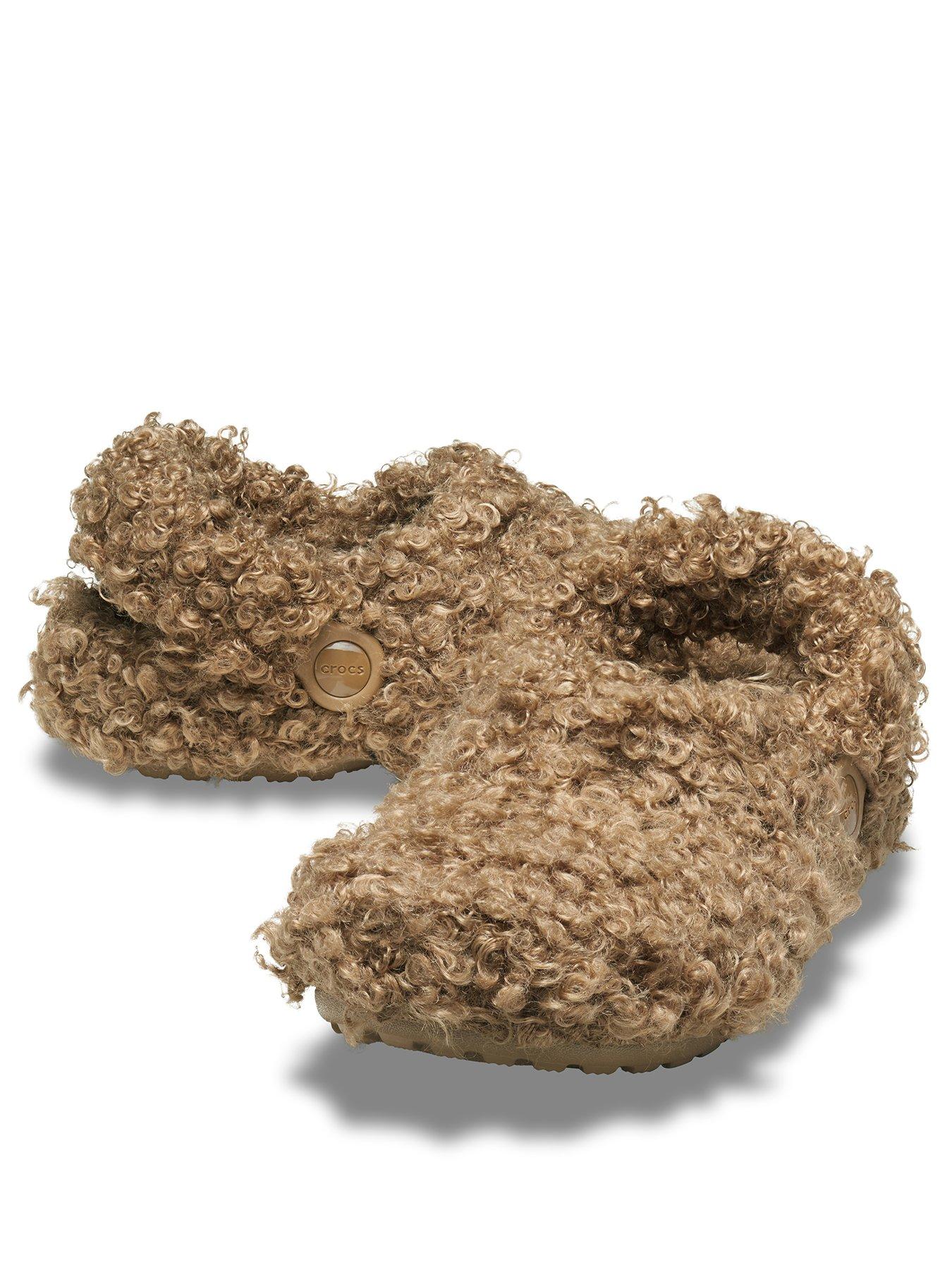 Image 2 of 6 of Crocs Kids Classic Doodle Fur Lined Clog - Brown