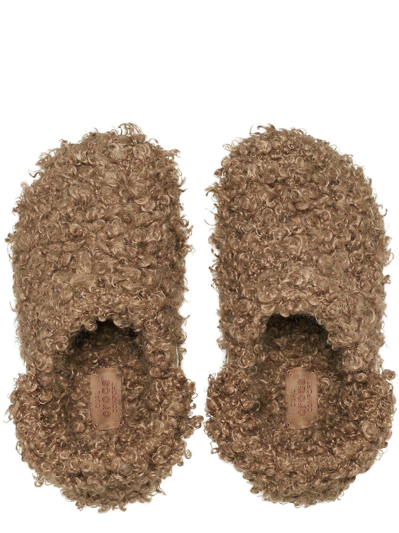 Image 4 of 6 of Crocs Kids Classic Doodle Fur Lined Clog - Brown
