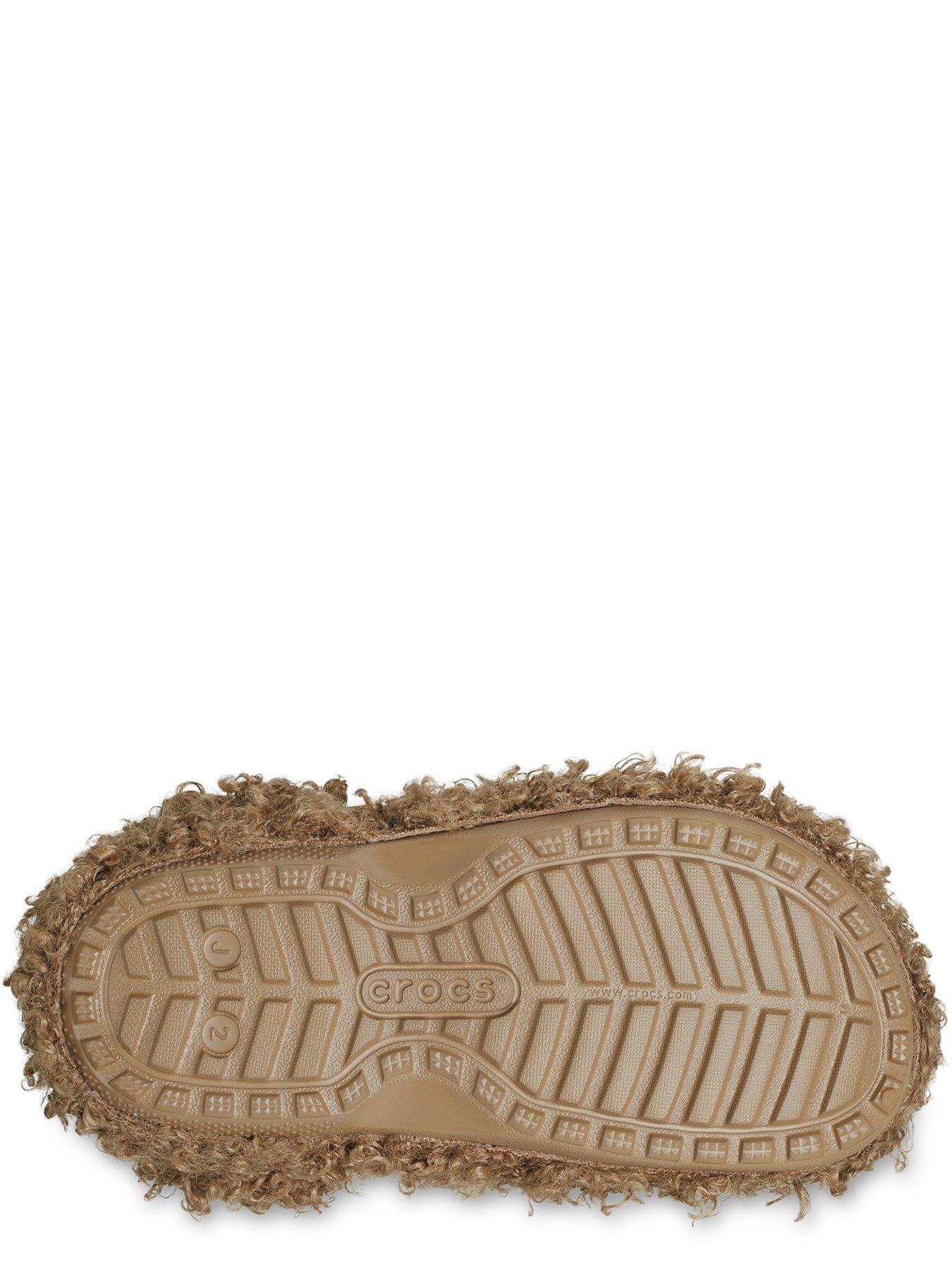 Image 5 of 6 of Crocs Kids Classic Doodle Fur Lined Clog - Brown