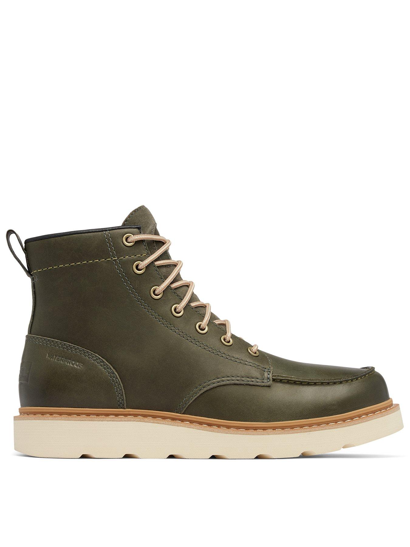 SOREL Mens Slabtown 62' Moc Waterproof Boots - Khaki