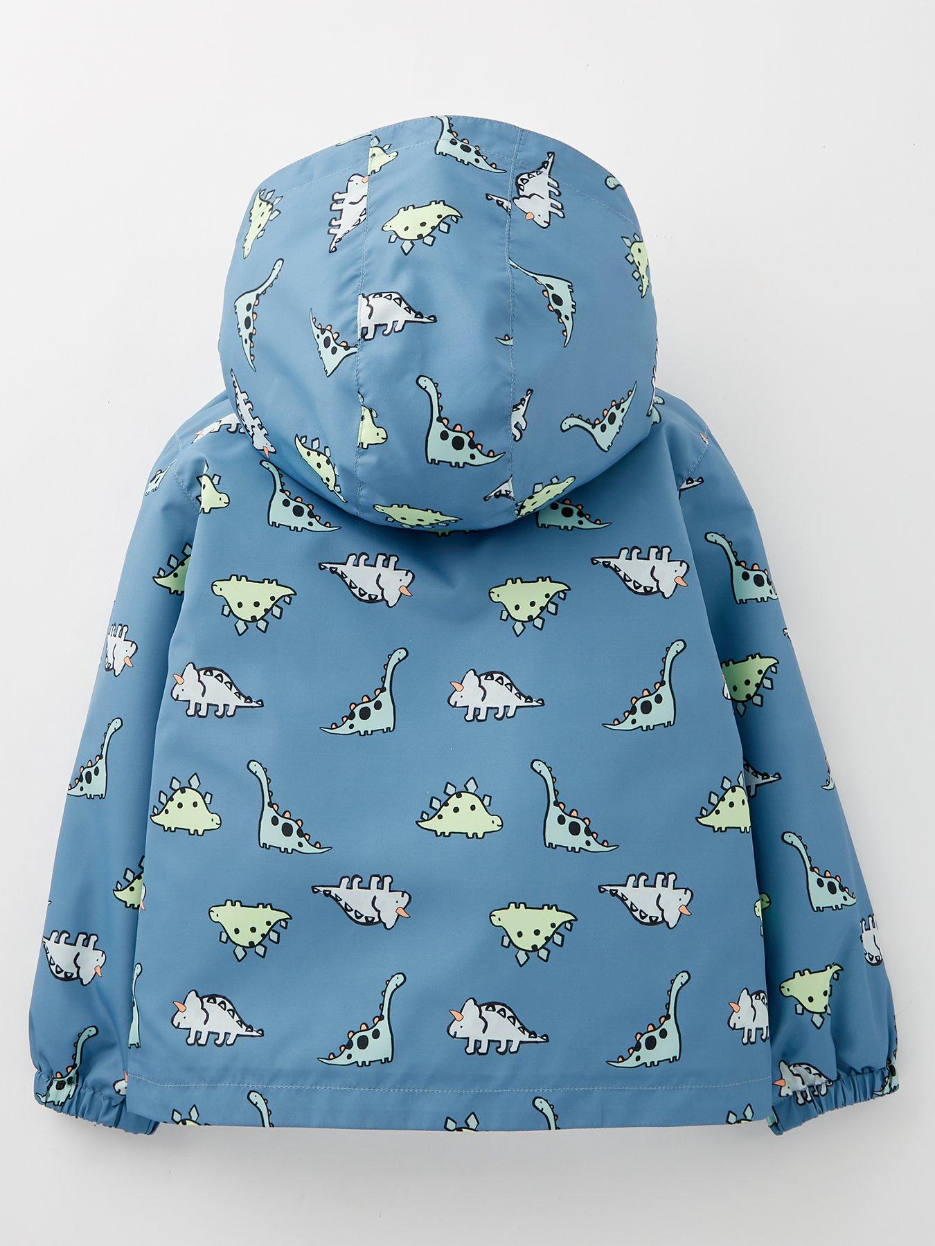 Image 2 of 4 of Everyday Boys Dinosaur Print Lined Rainmac - Multi