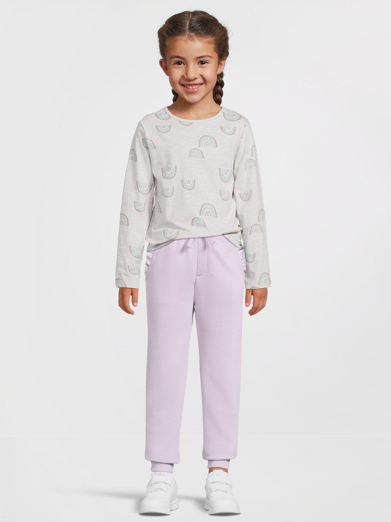 Everyday Girls Frill Single Solid Jogger - Lilac
