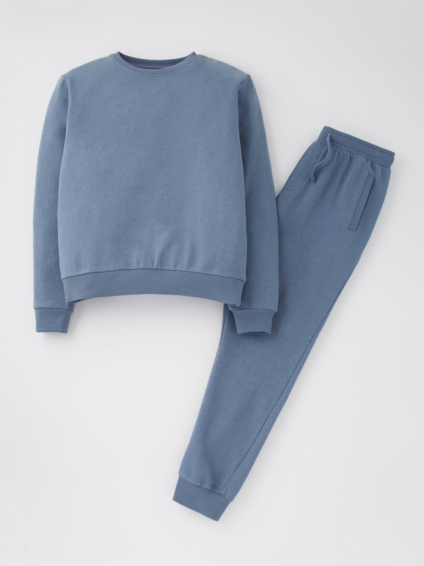 Everyday Boys Sweat Top And Jog Set - Blue