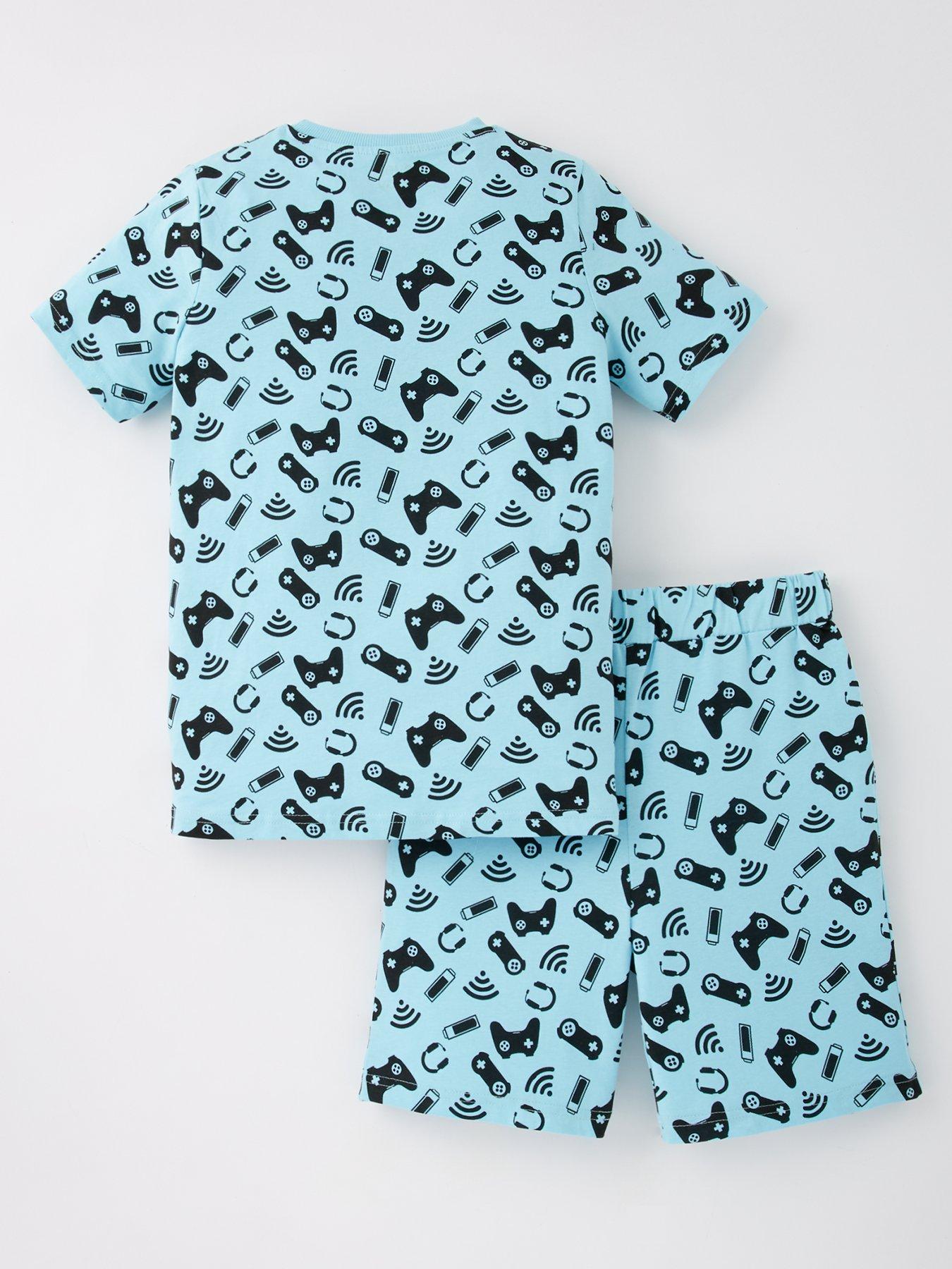 Image 2 of 4 of Everyday Boys Gaming Shortie Pyjama Set - Multi