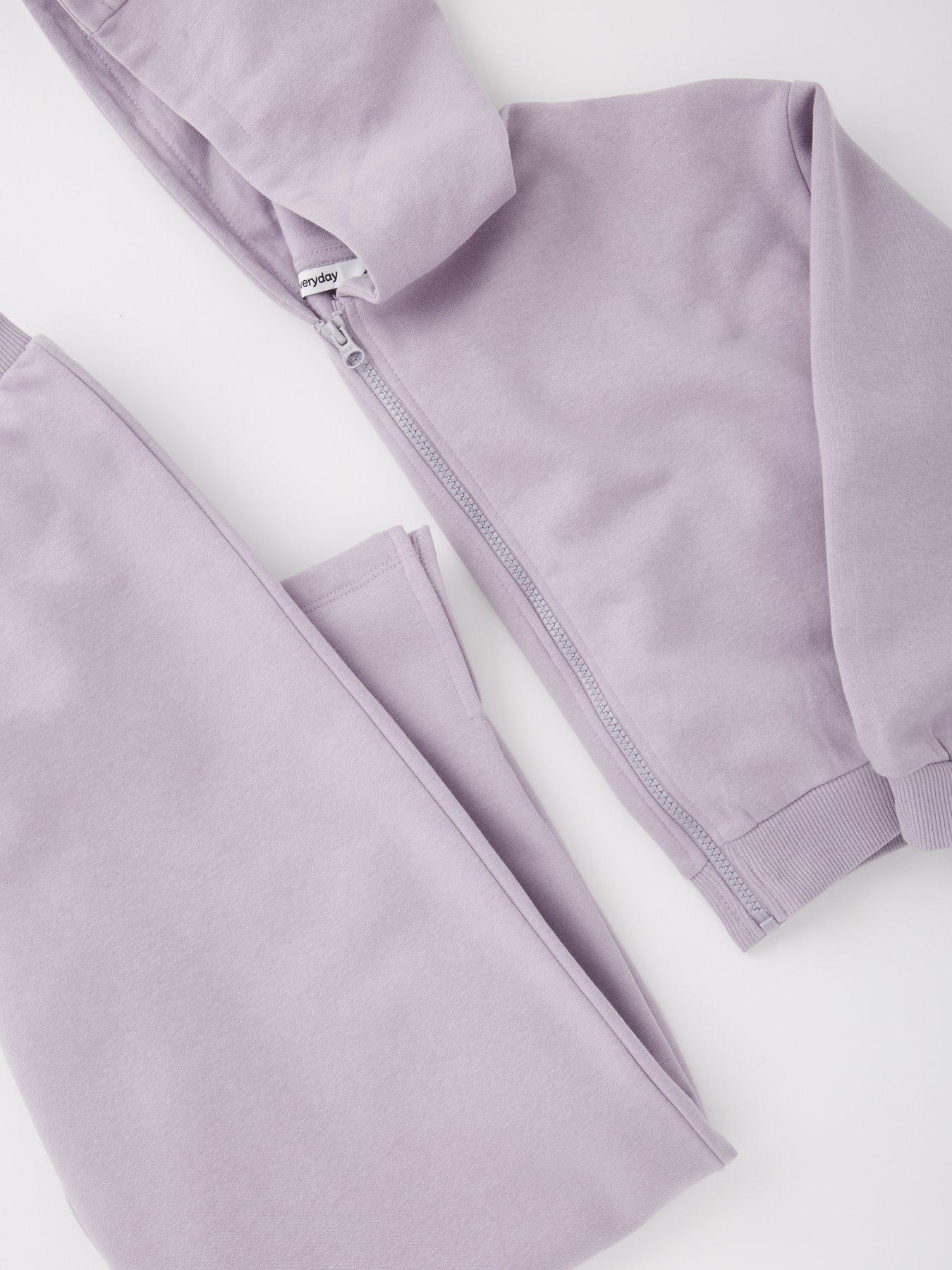 Image 4 of 4 of Everyday Girls Hoodie And Jogger Set - Lilac