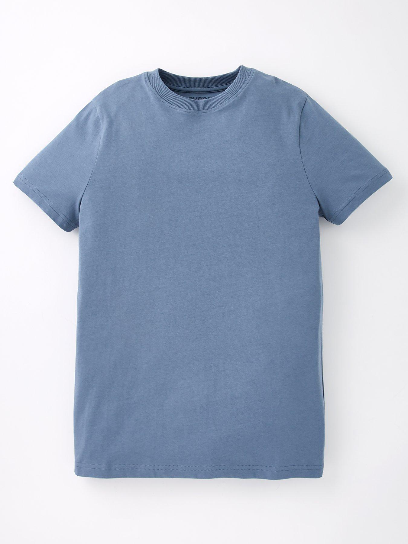 Image 2 of 5 of Everyday Boys 3 Pack Solid Short Sleeve T-Shirt - Blue