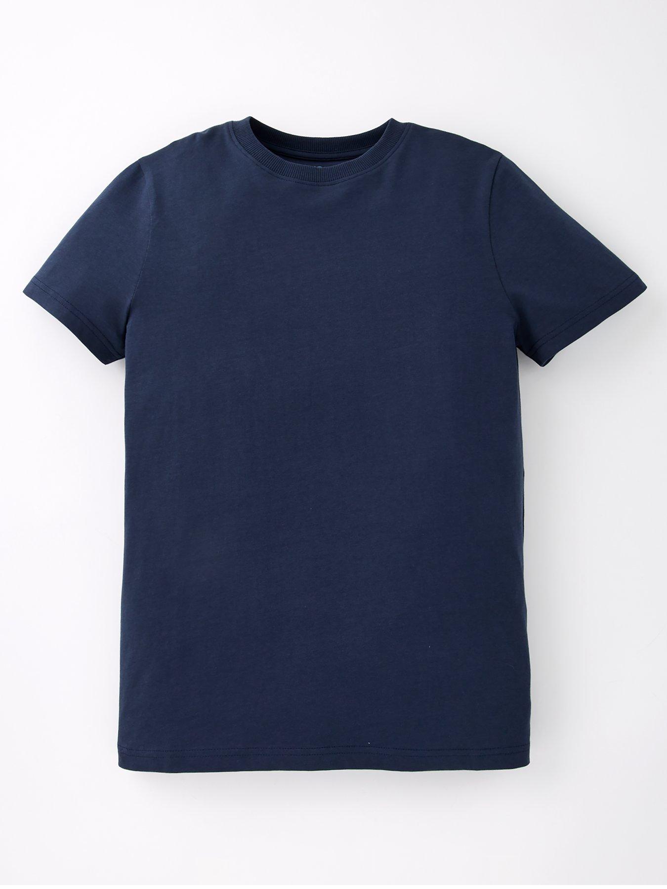 Image 3 of 5 of Everyday Boys 3 Pack Solid Short Sleeve T-Shirt - Blue