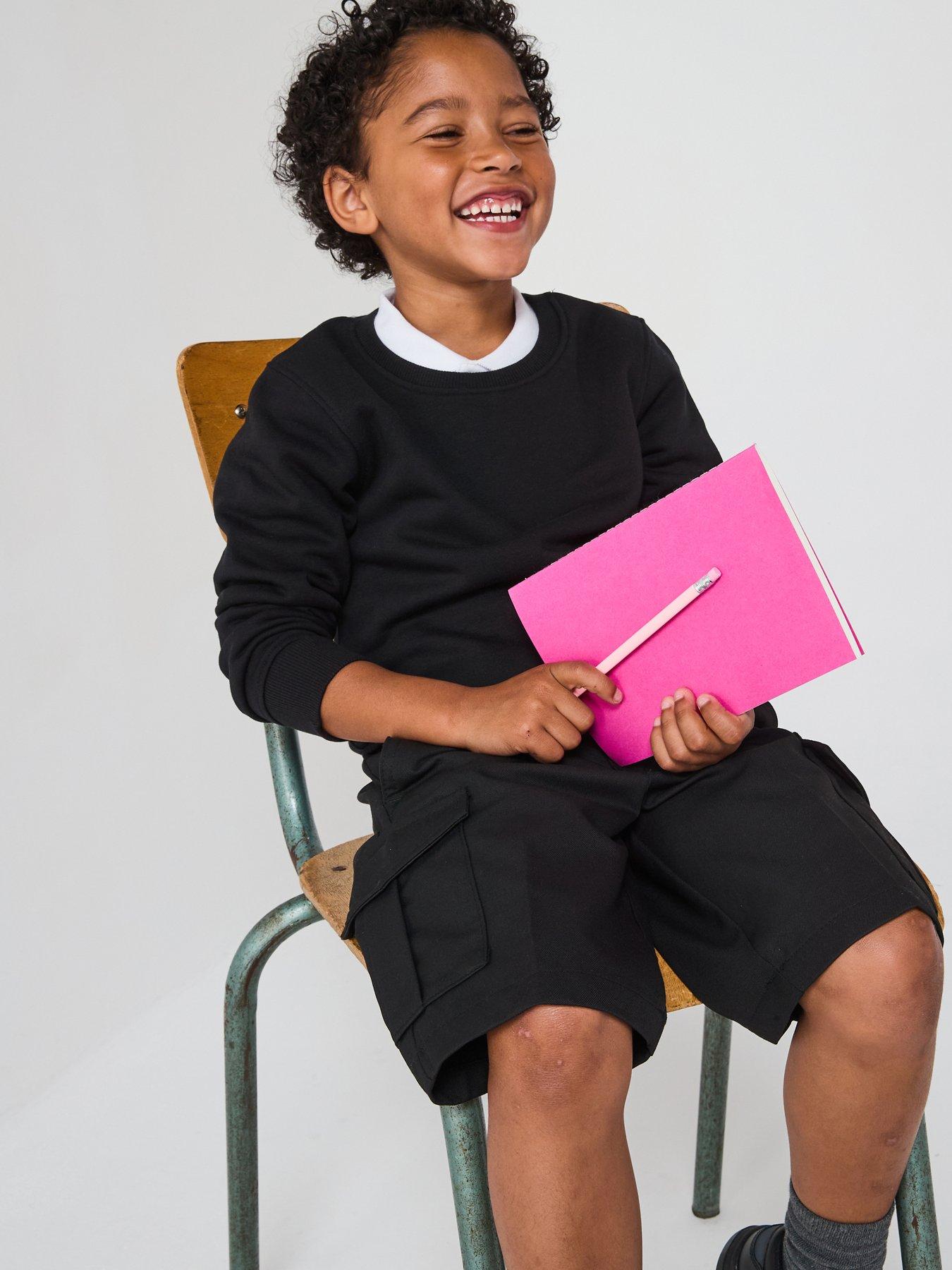 Image 1 of 6 of The Very Collection Boys Crew Basic Sweatshirt - Black