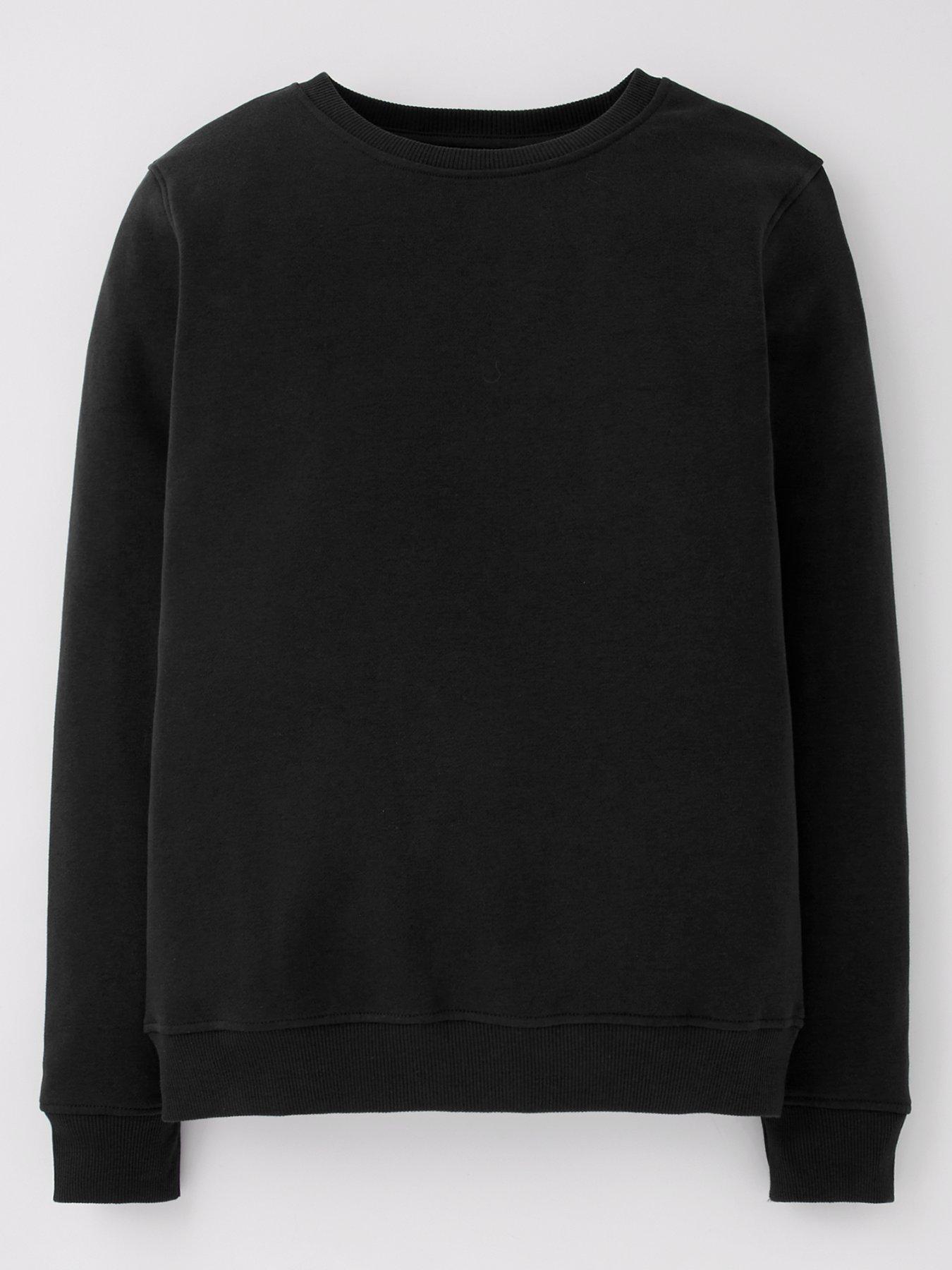 Image 2 of 6 of The Very Collection Boys Crew Basic Sweatshirt - Black