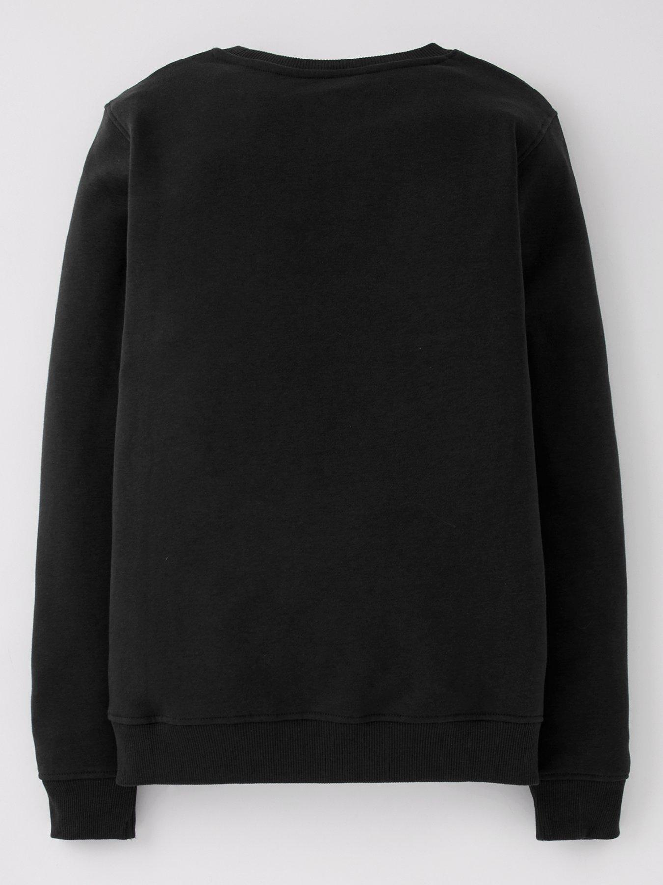 Image 3 of 6 of The Very Collection Boys Crew Basic Sweatshirt - Black