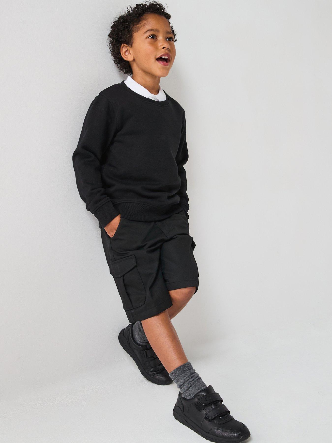 Image 6 of 6 of The Very Collection Boys Crew Basic Sweatshirt - Black