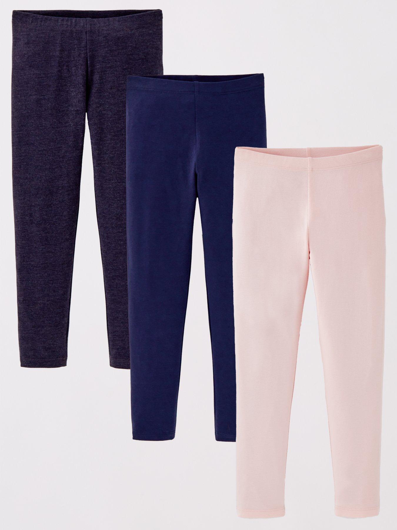 undefined Girls 3 Pack Single Jersey Legging - Multi