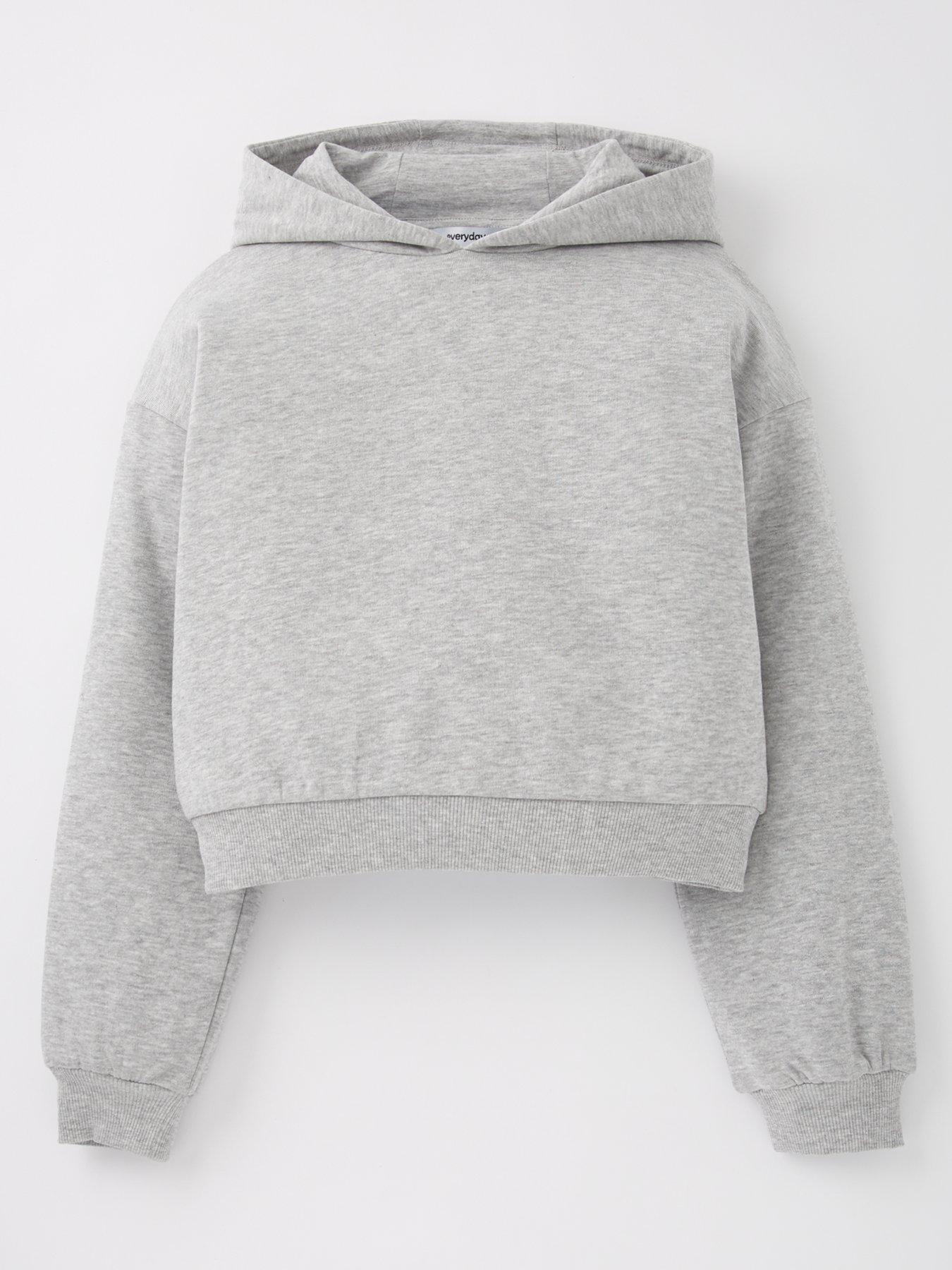 undefined Girls Single Hoodie - Grey