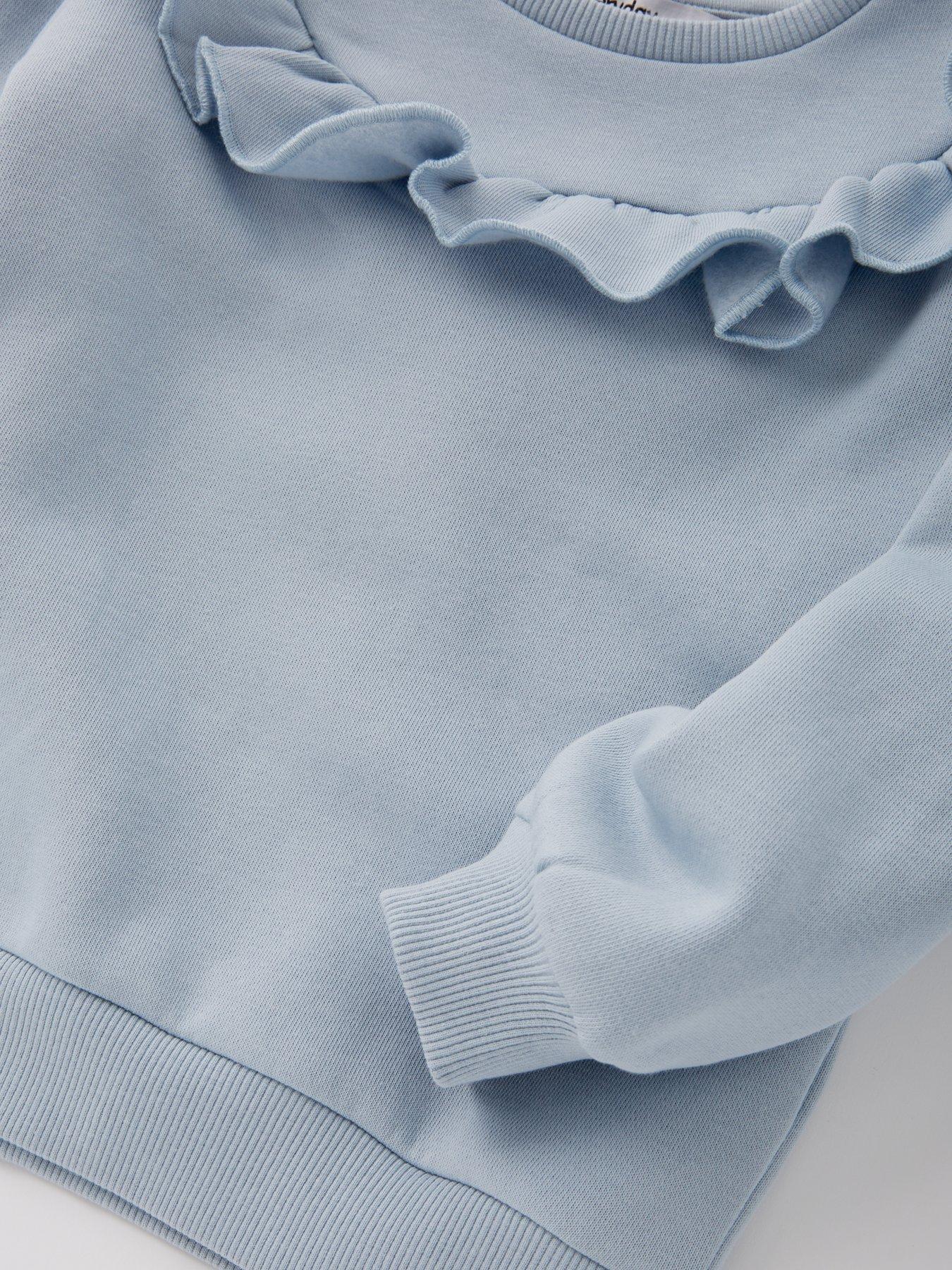 Image 4 of 5 of Everyday Girls Frill Jog Set - Blue