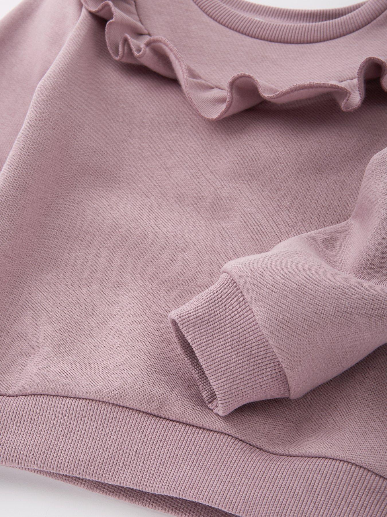Image 4 of 5 of Everyday Girls Frill Jog Set - Pink