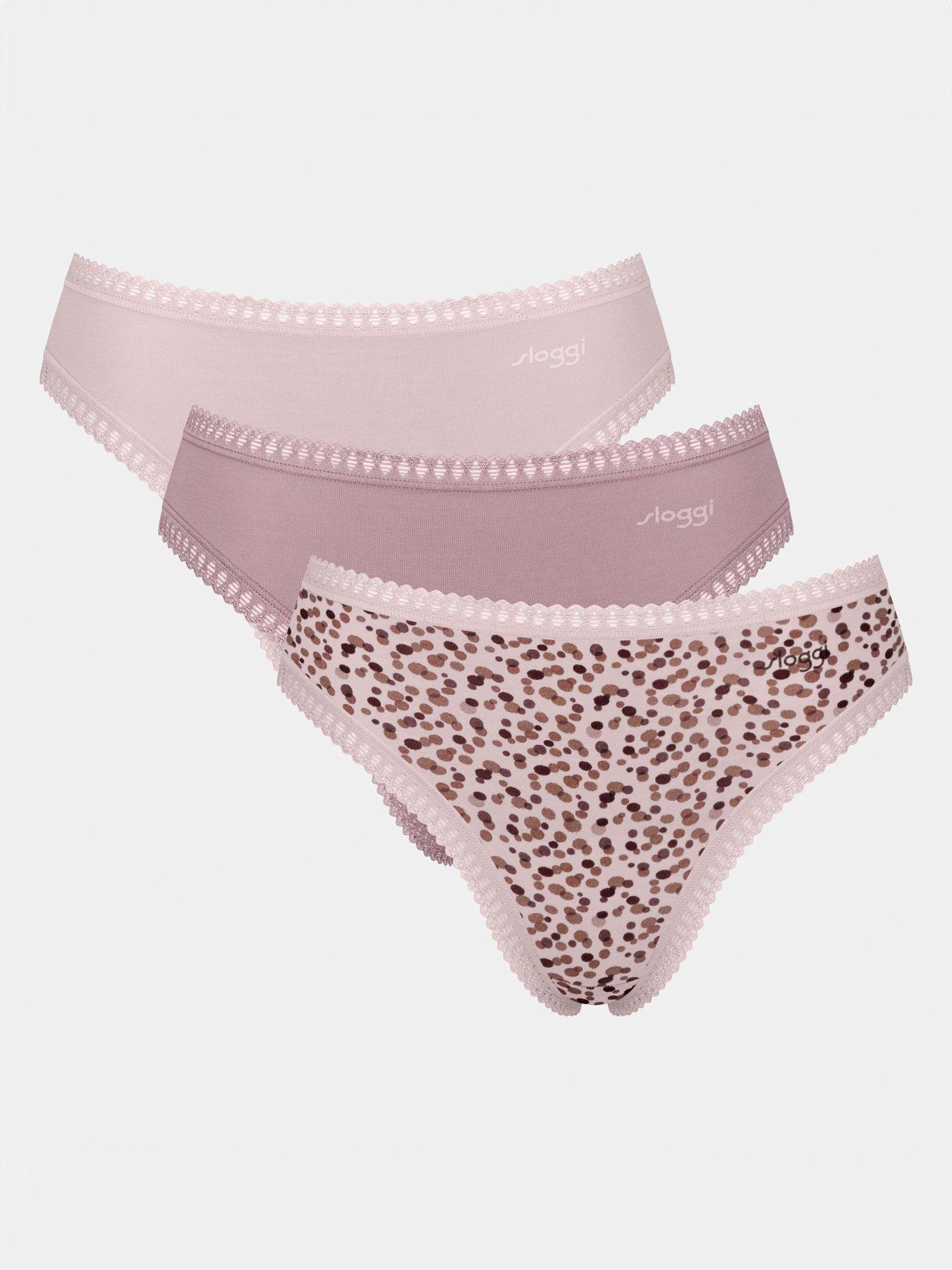 Sloggi go crush 3pk cotton high waist brief
