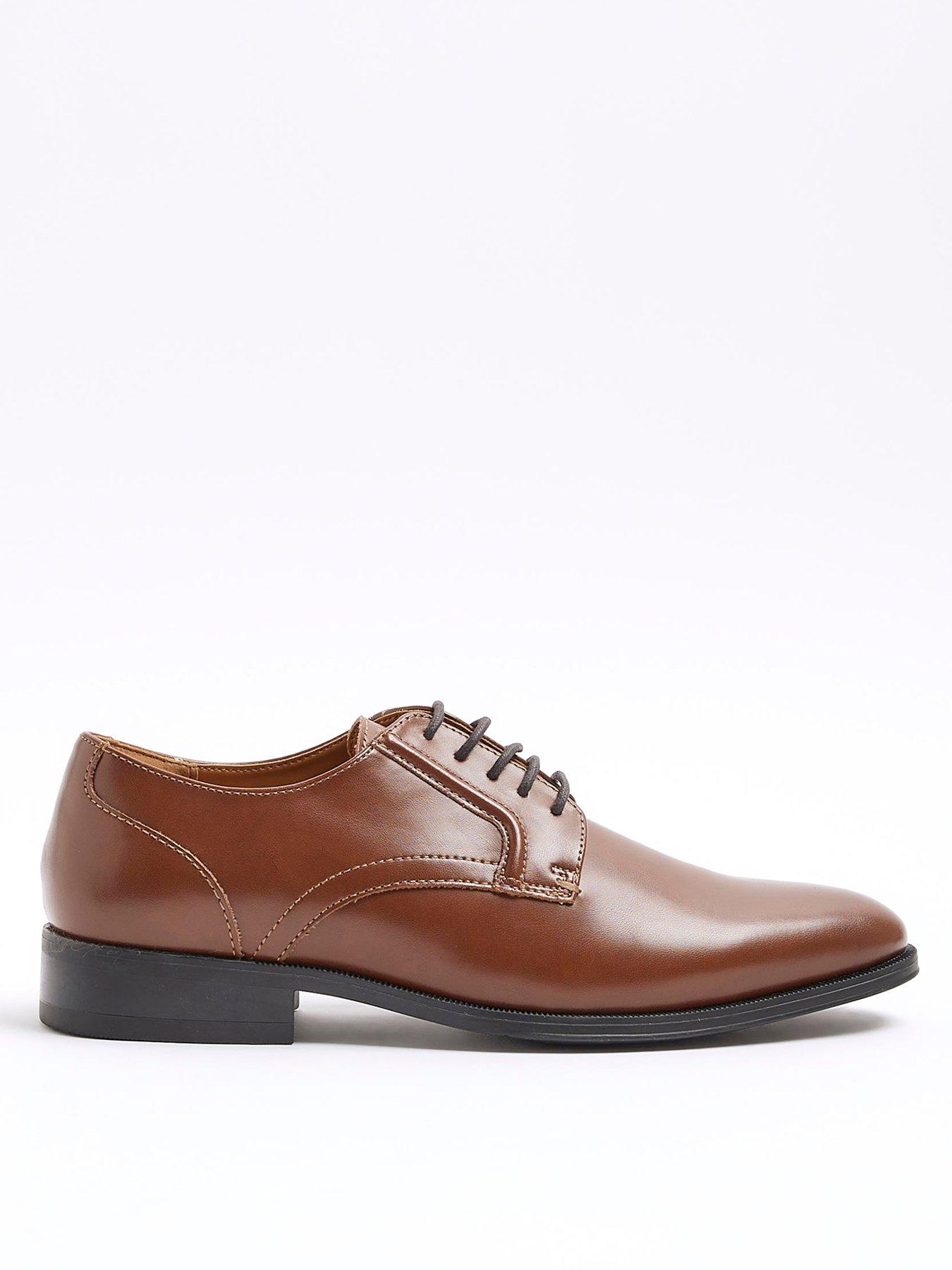 Mens brown leather shoes sale sale