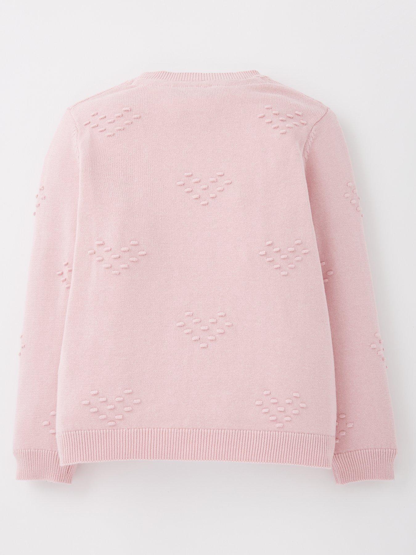Image 2 of 4 of Everyday Girls Bobble Cardigan - Pink