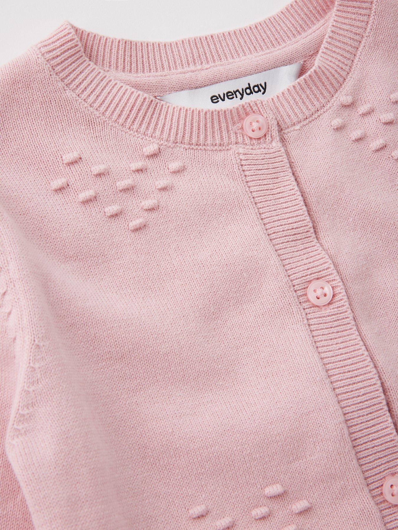 Image 3 of 4 of Everyday Girls Bobble Cardigan - Pink