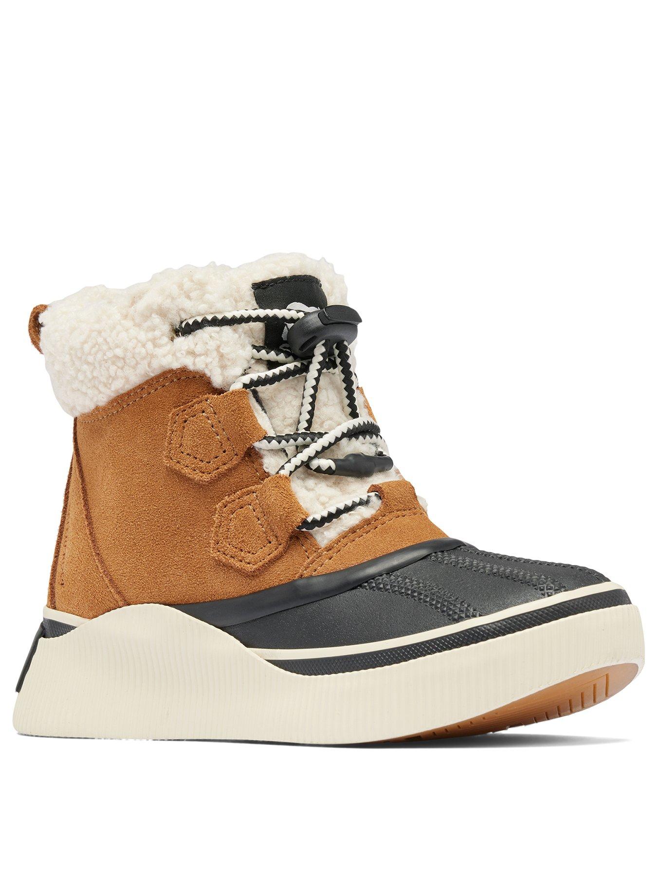 Image 2 of 6 of SOREL Kids Youth Out N About 4 Chillz Waterproof Boots- Tan