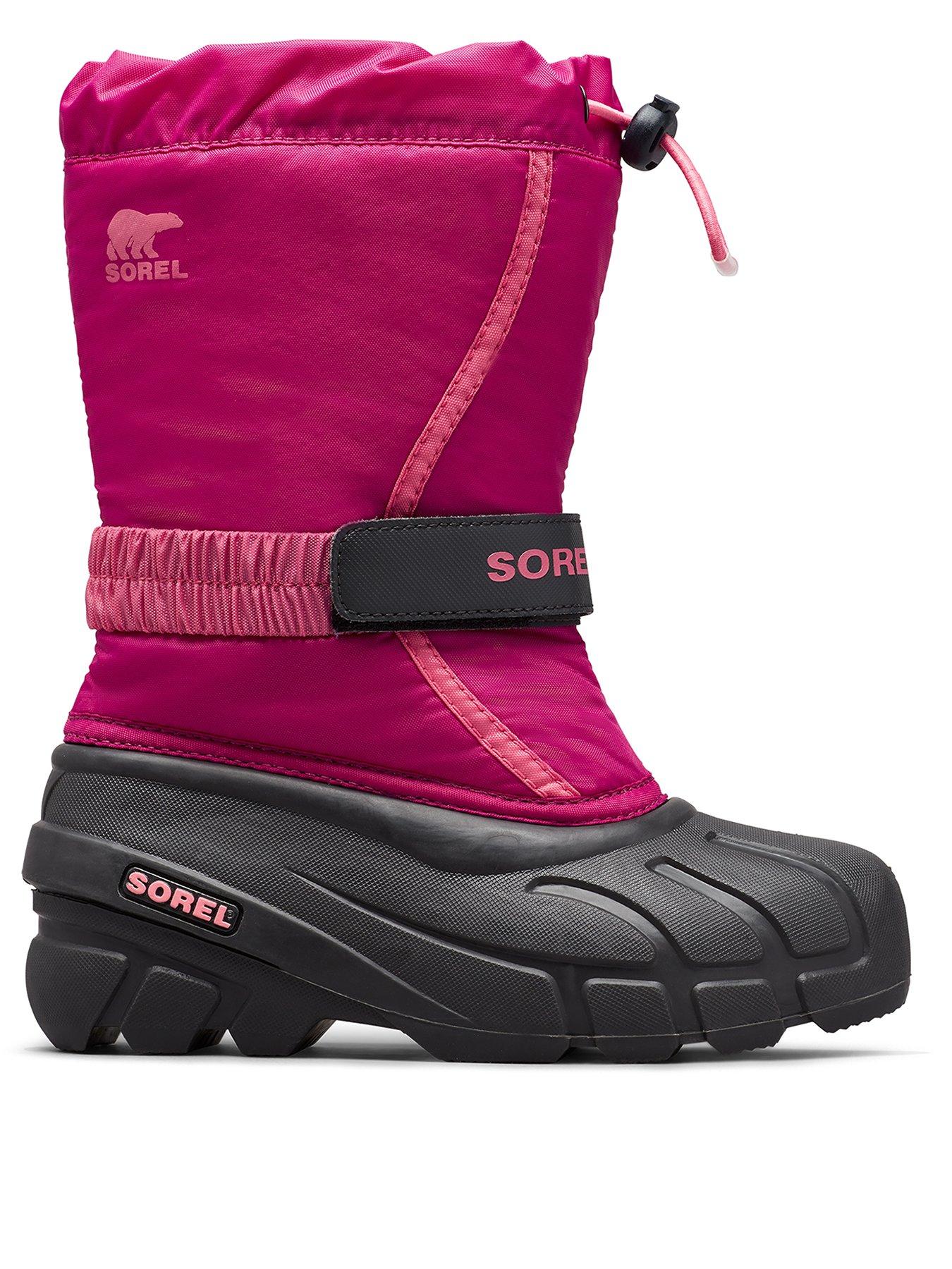 SOREL Kids Youth Flurry Boots - Dark Pink