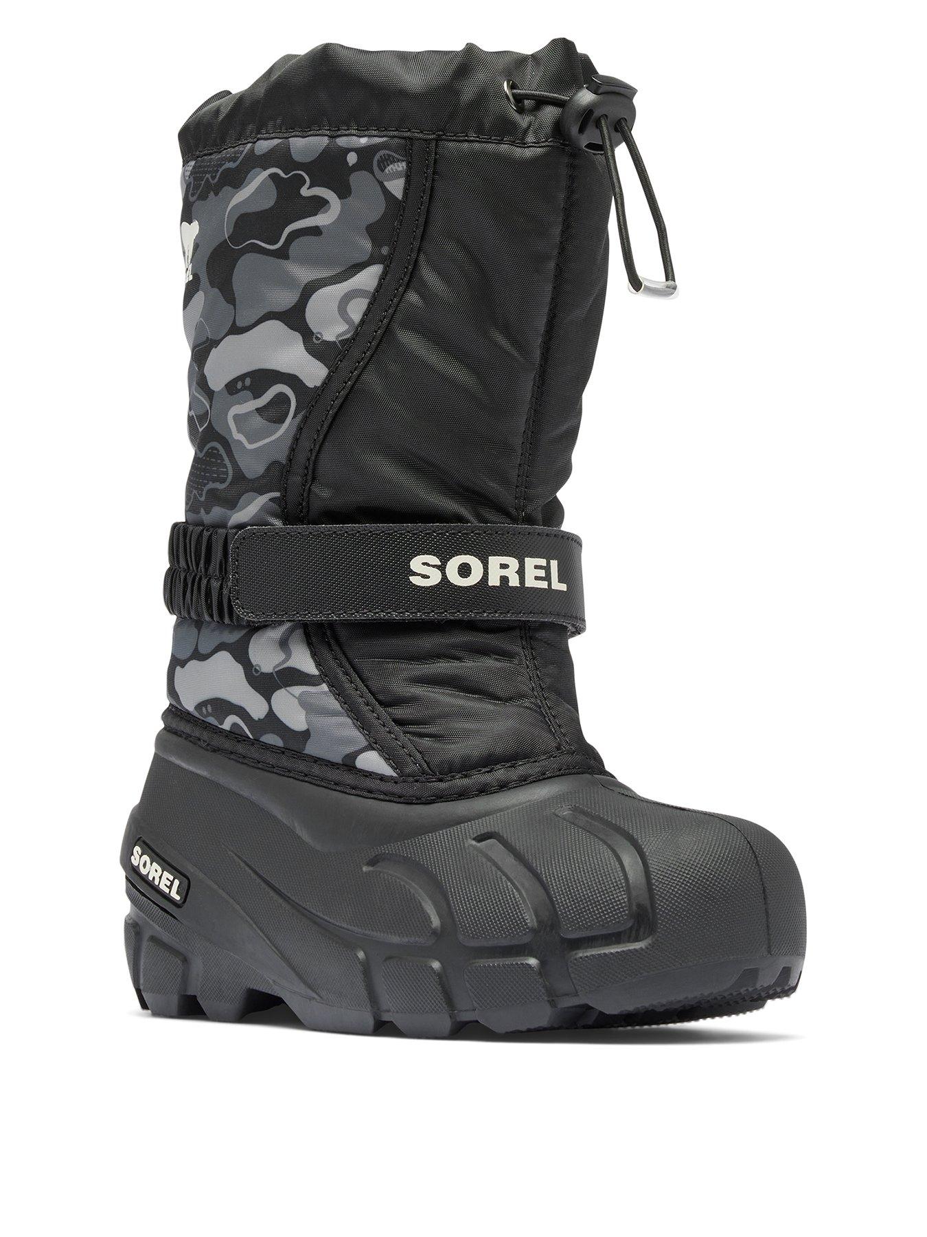undefined Kids Youth Flurry Print Boots - Print - Black