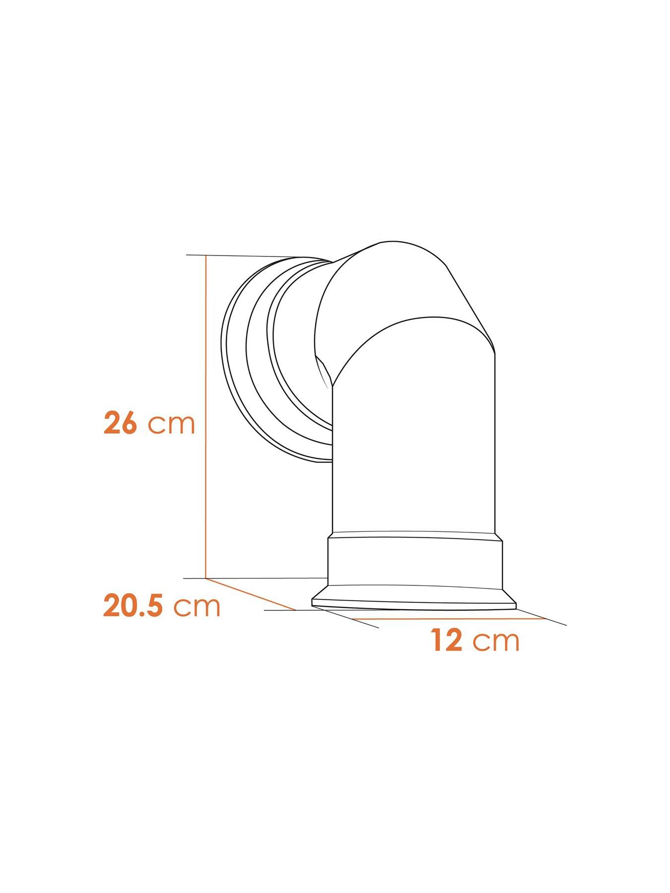 Image 7 of 7 of undefined OKO S1 Bio Ethanol Stove with Log Storage in Charcoal Grey & Angled Stove Pipe