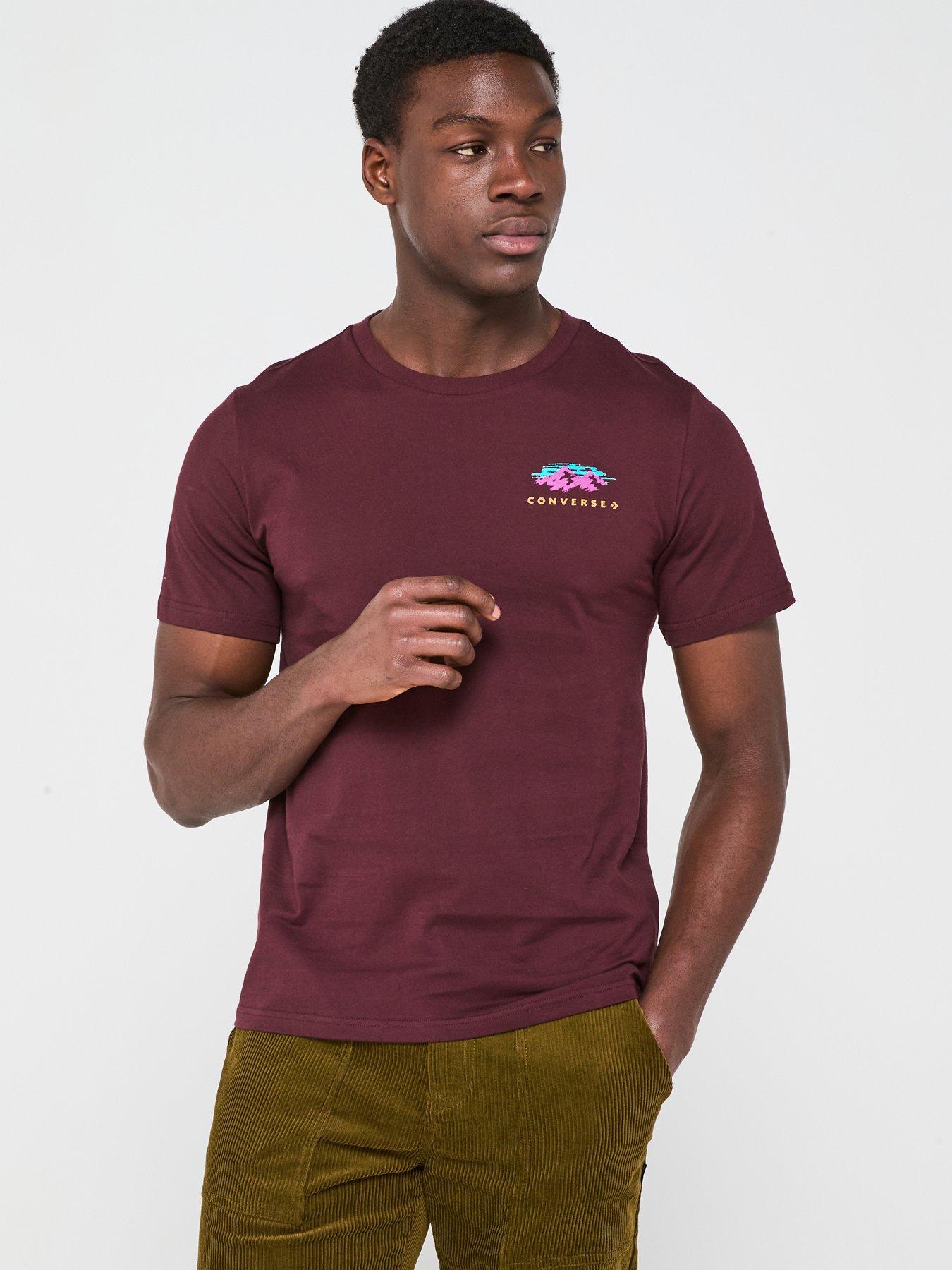 undefined Abstract Mountain T-Shirt - Purple