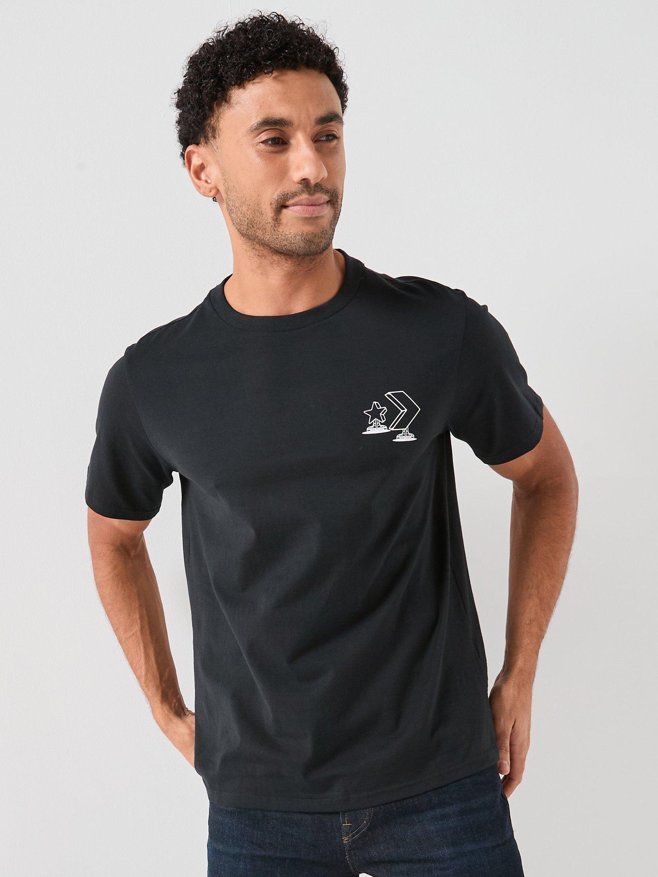 Converse HOLIDAY SKATE TEE - BLACK