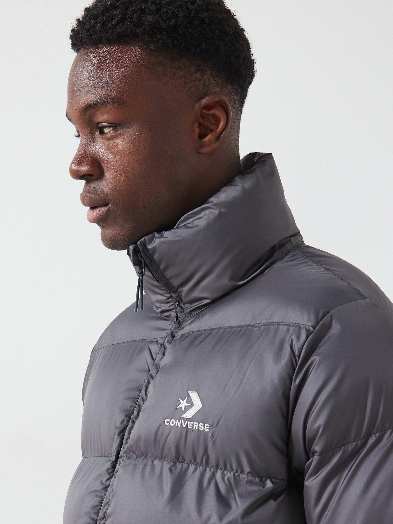 Mens Patch Pocket Core Puffer Jacket Black