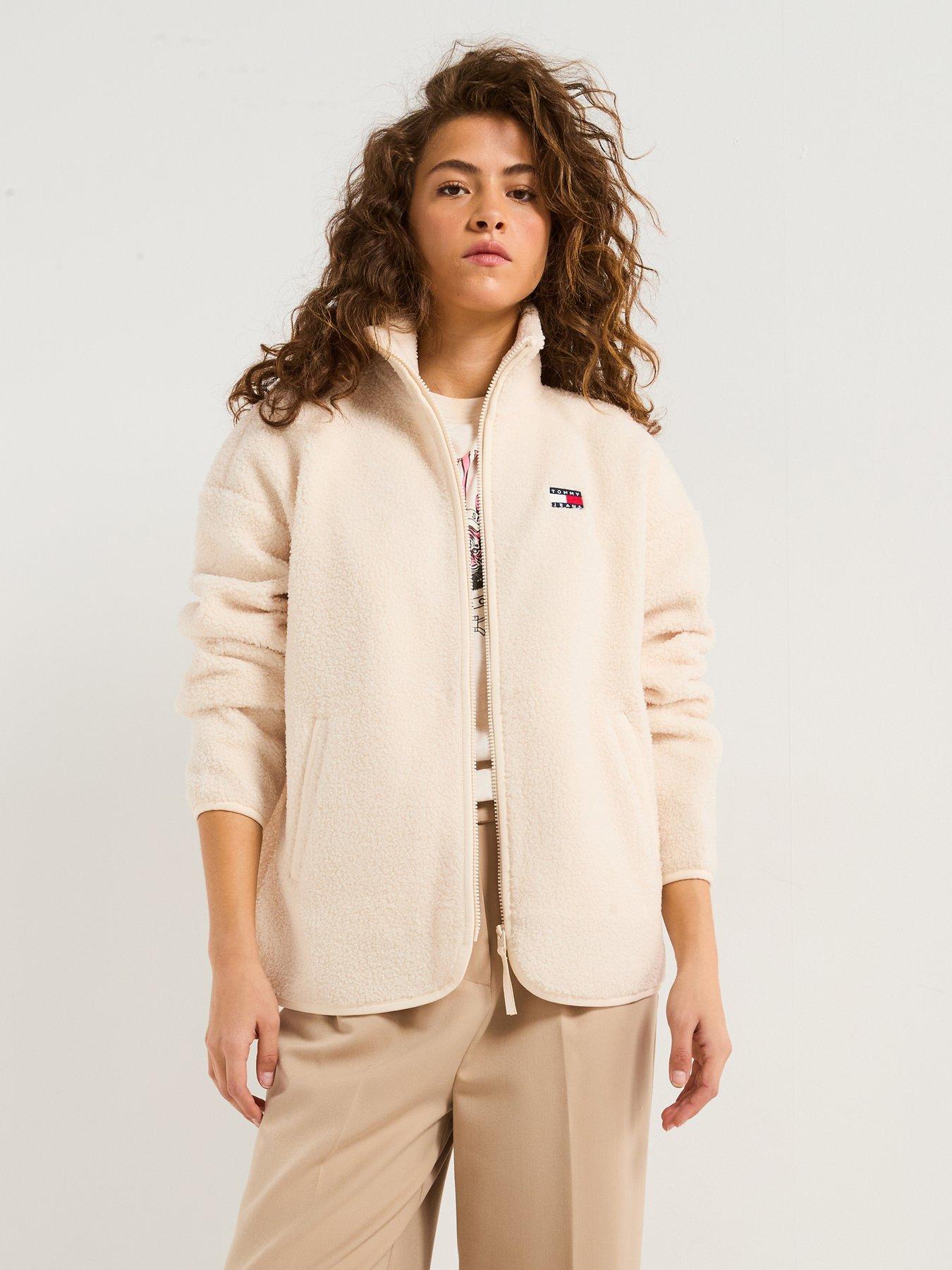undefined Teddy Zip Through Fleece - Beige