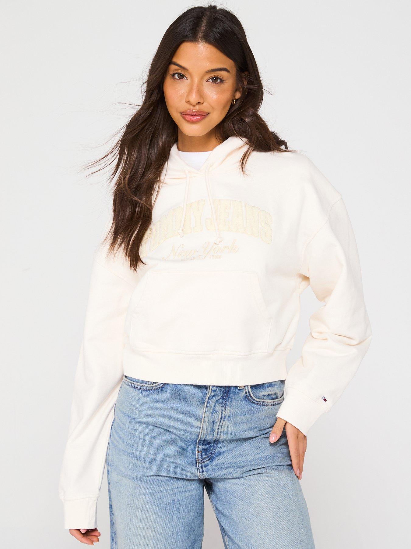 undefined Varsity Logo Hoodie - White