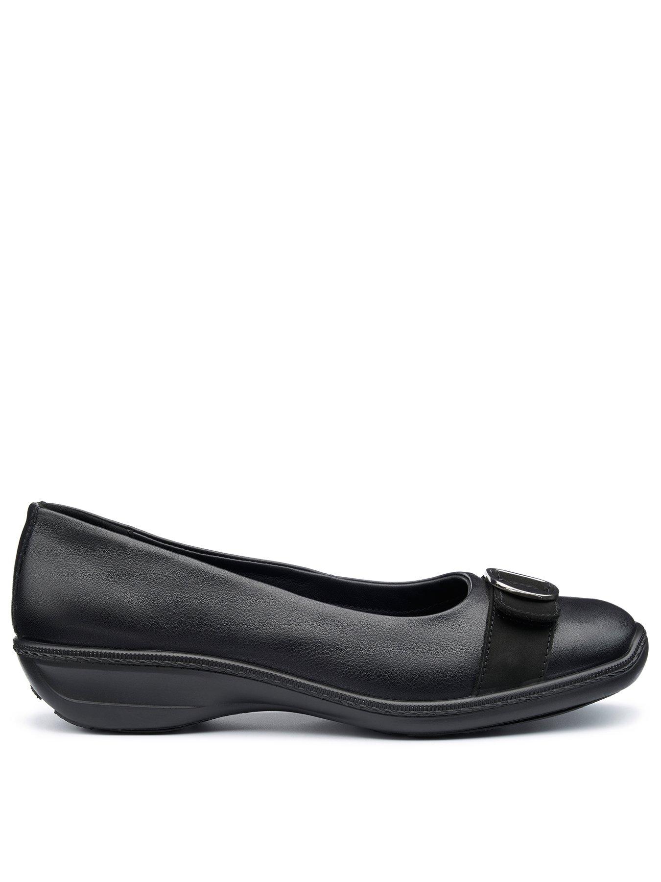 Hotter Grace Shoe Wide Fit Black Very