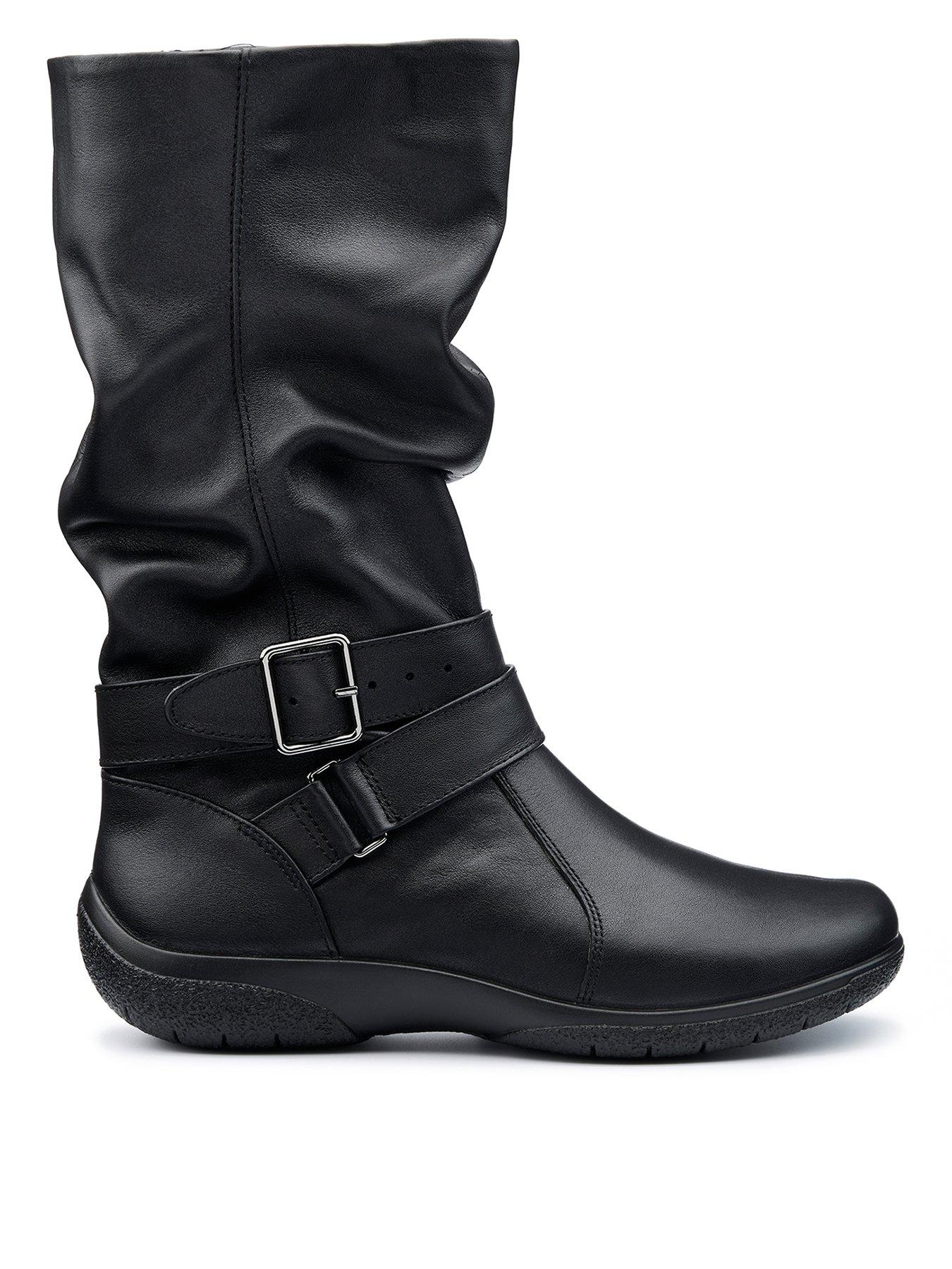 Hotter Ballinderry Boots Extra Wide Black Very