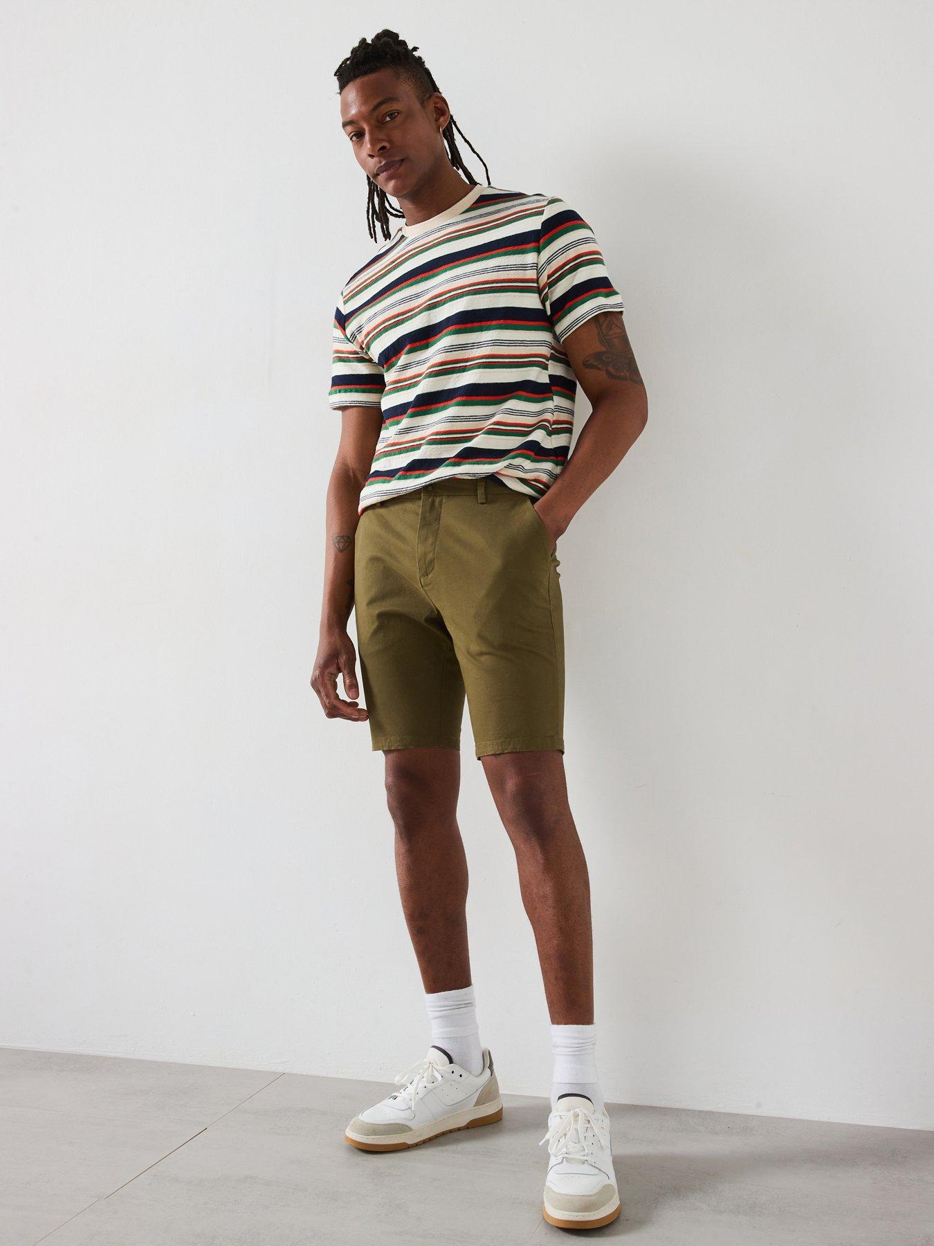 Image of Very Man Slim Stretch Chino Shorts - Khaki