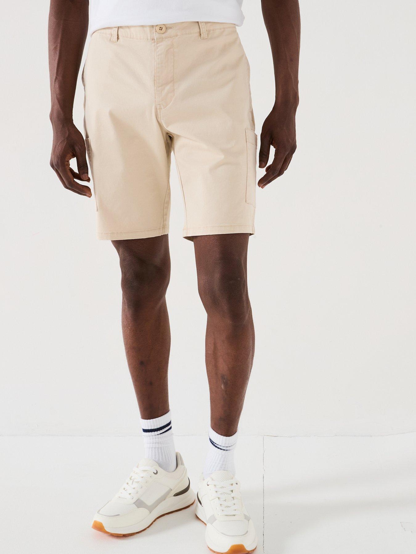 undefined Garment Washed Cargo Short - Natural
