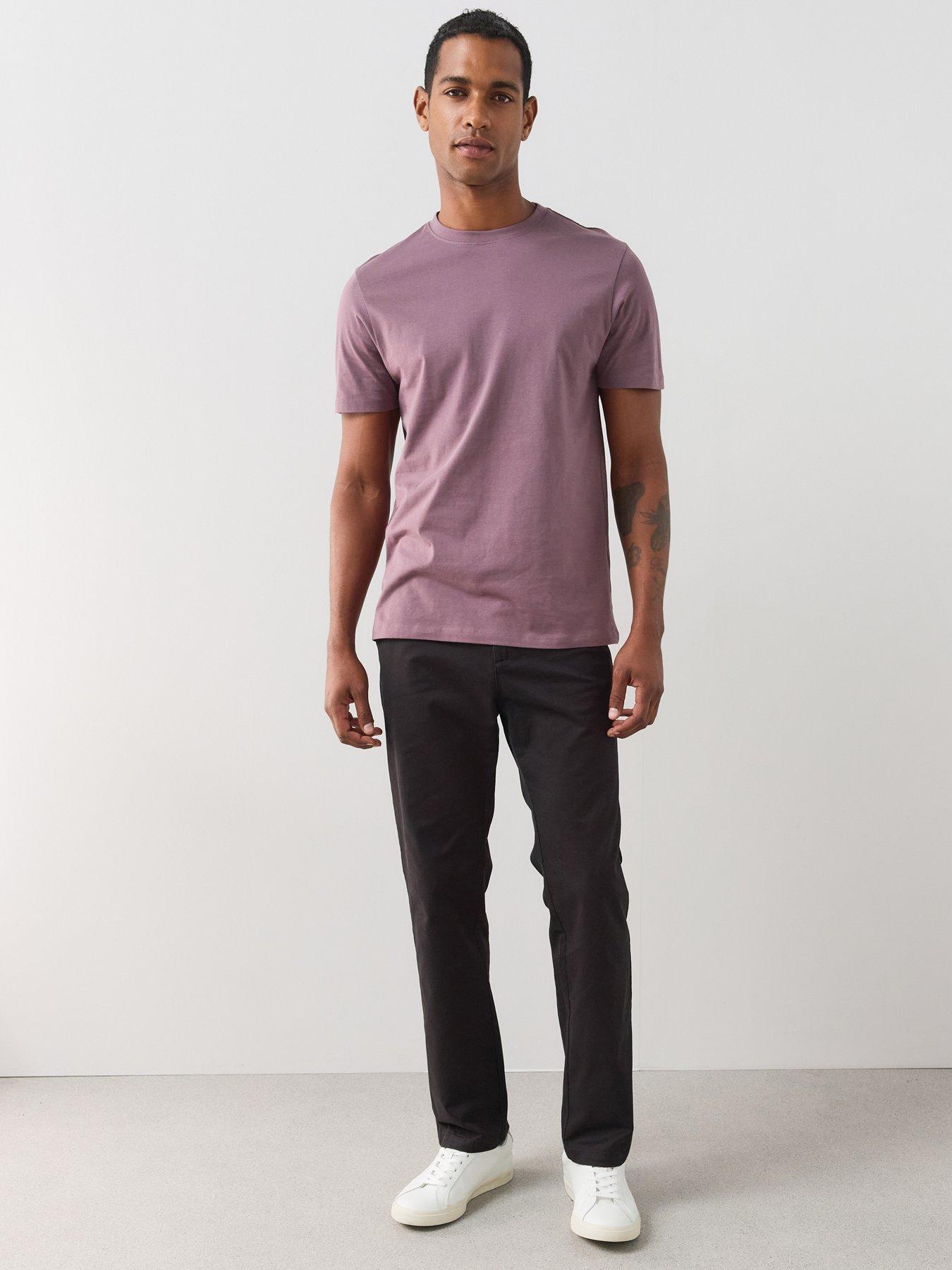 The Very Collection Cotton Rich Straight Stretch Chino Trouser - Black