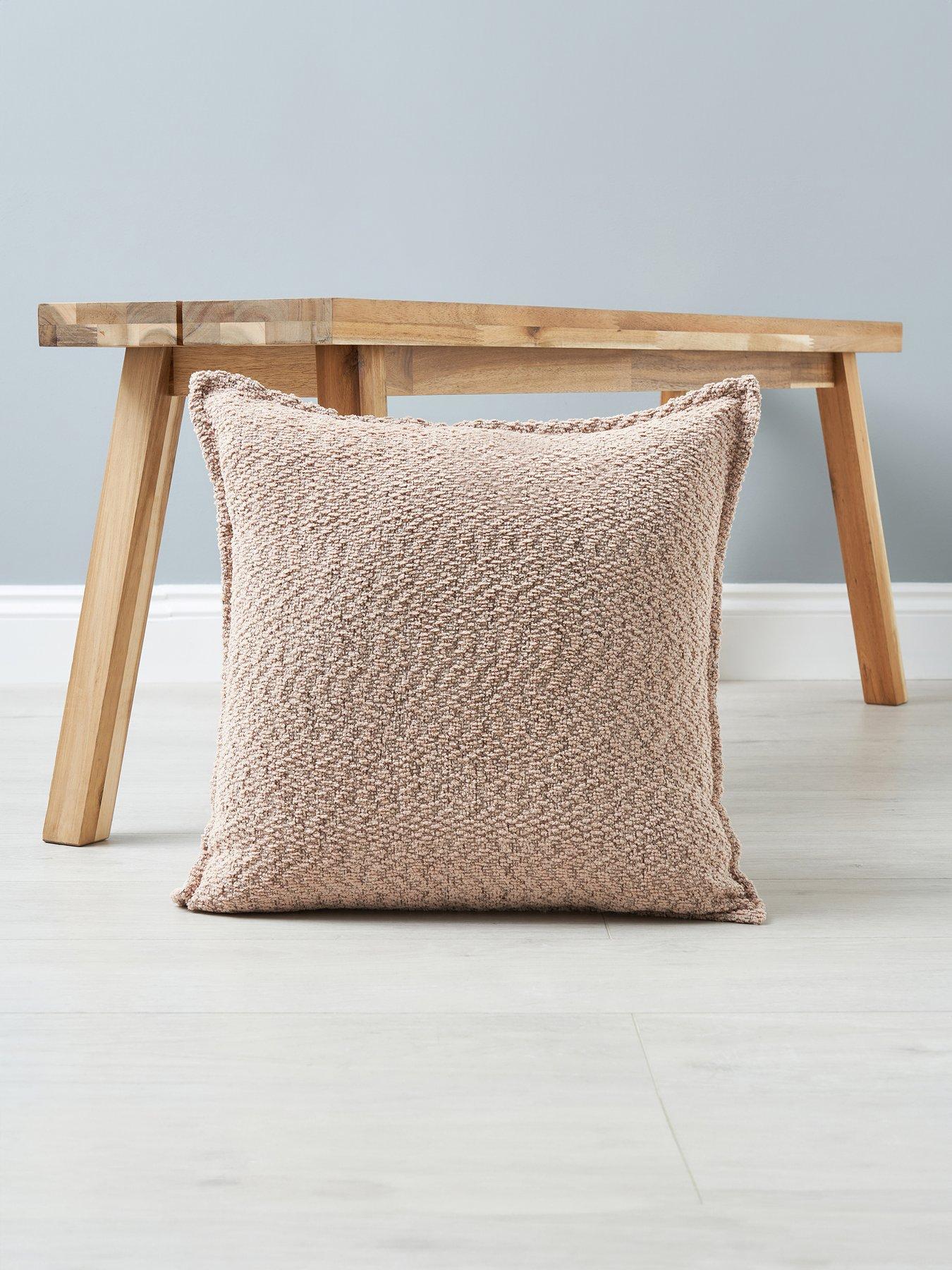 Product photograph of Michelle Keegan Home Mottled Boucle Cushion 45 X 45cm from very.co.uk