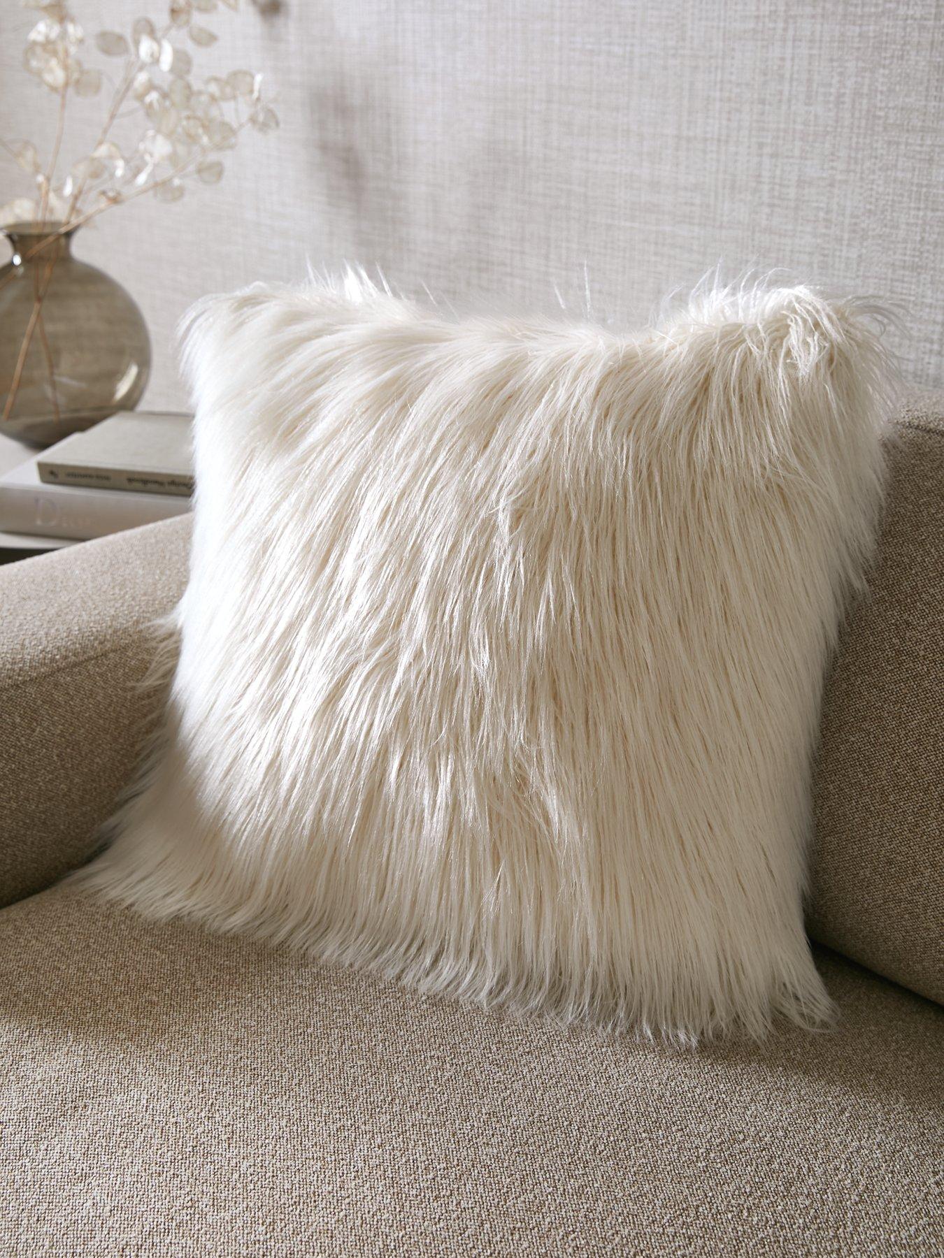 The Very Collection Mongolian Faux Fur Cushion 50 X 50cm