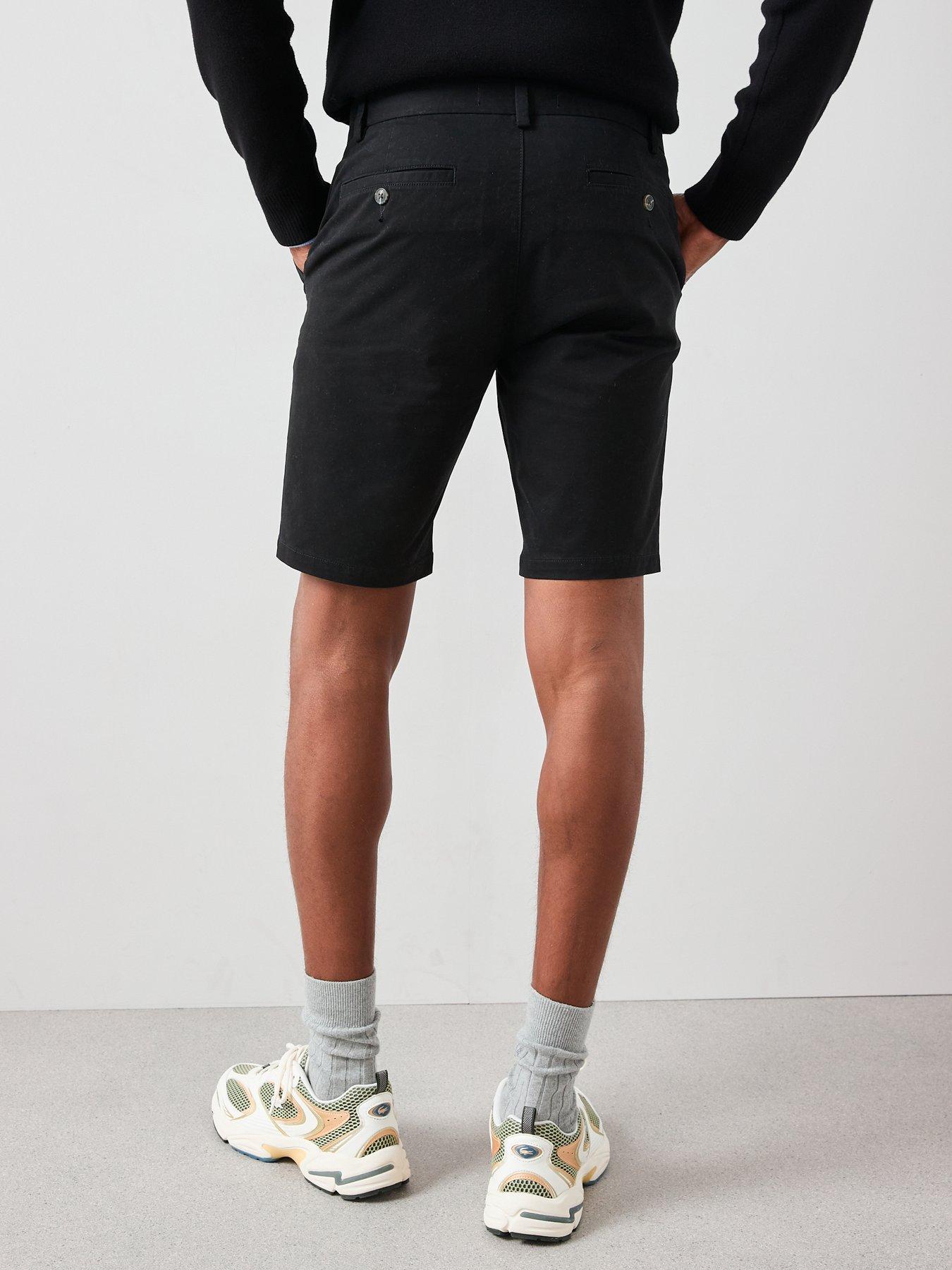 Image 2 of 6 of Very Man Slim Stretch Chino Shorts - Black